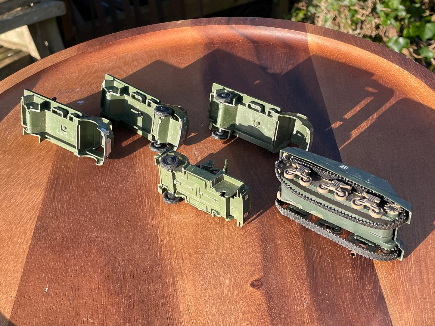 Blue Box toys ,Hong Kong, plastic Military vehicles and tank 1970's