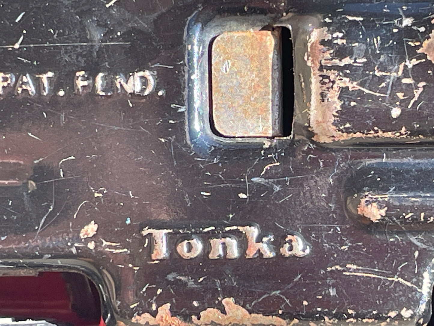 Tonka Toy Car Chevrolet Metal Camaro G2 Pullback Red Made in Japan