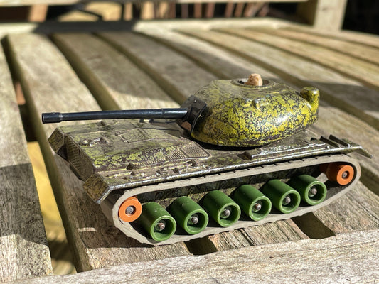 Matchbox Battle Kings K-102 M48 A2 Army Green diecast toy tank - near mint condition 1970's