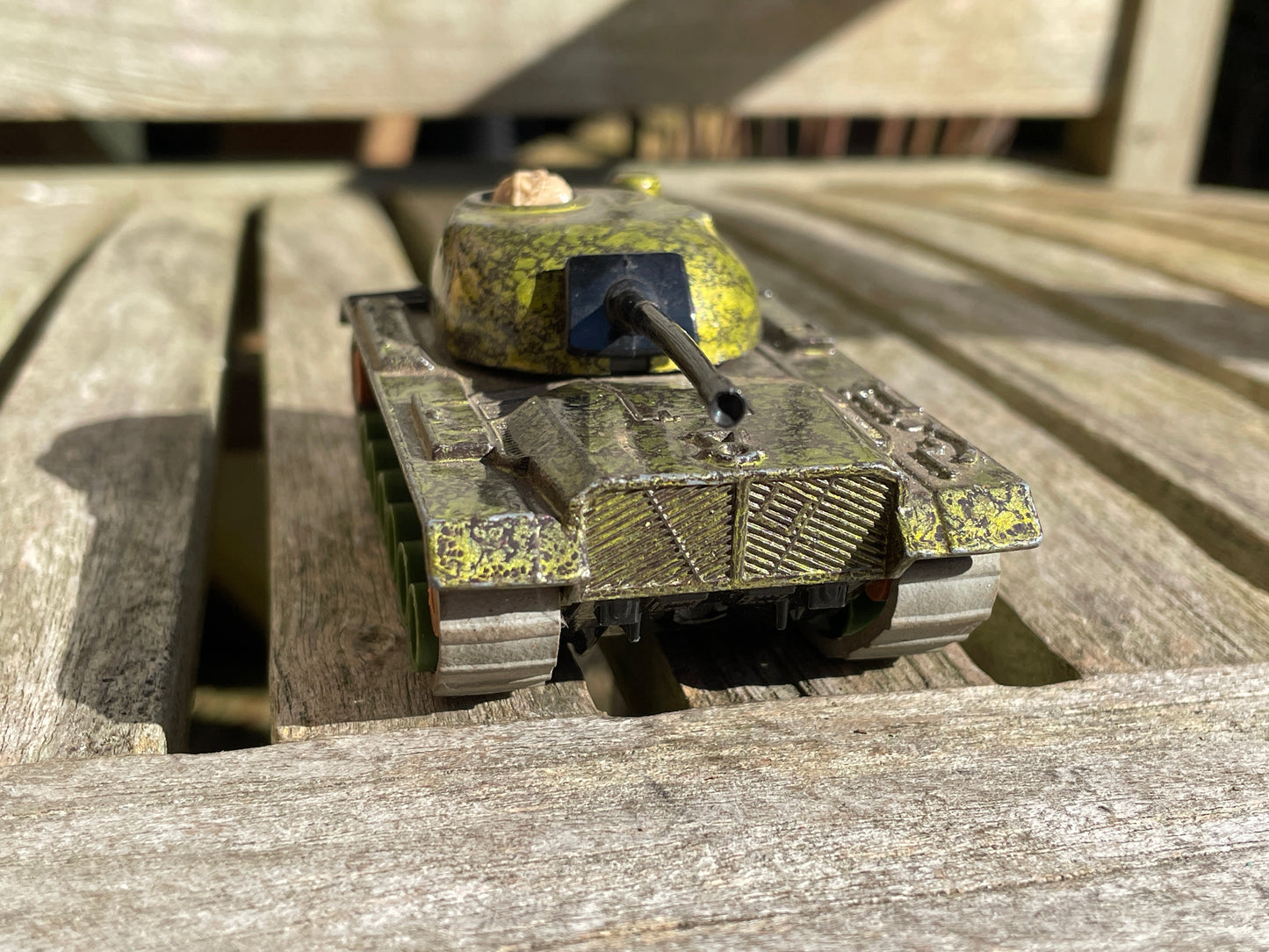Matchbox Battle Kings K-102 M48 A2 Army Green diecast toy tank - near mint condition 1970's