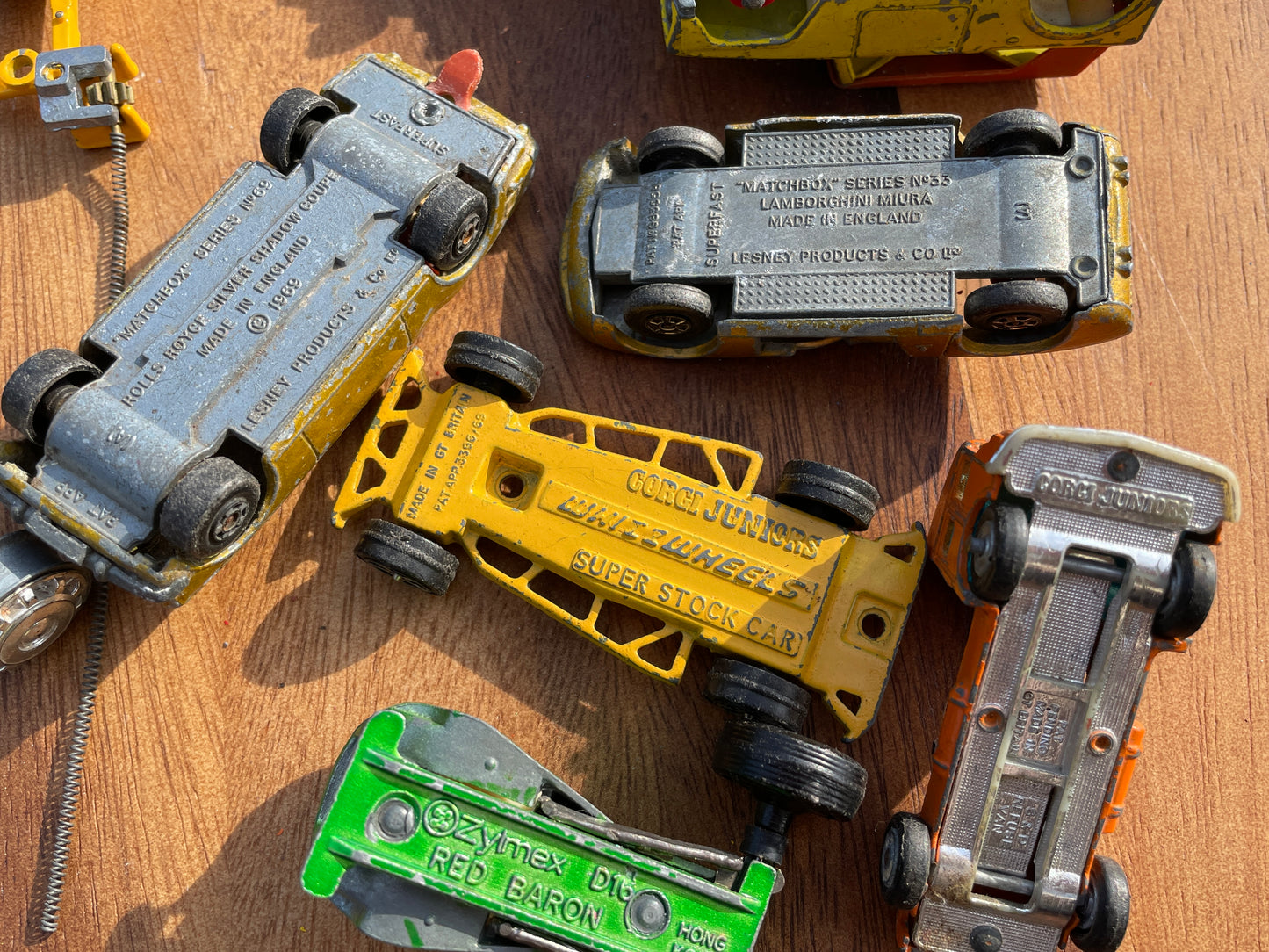 Collection of corgi, Lesney diecast cars and parts, Lamborghini Mura, Rolls Royce Silver shadow