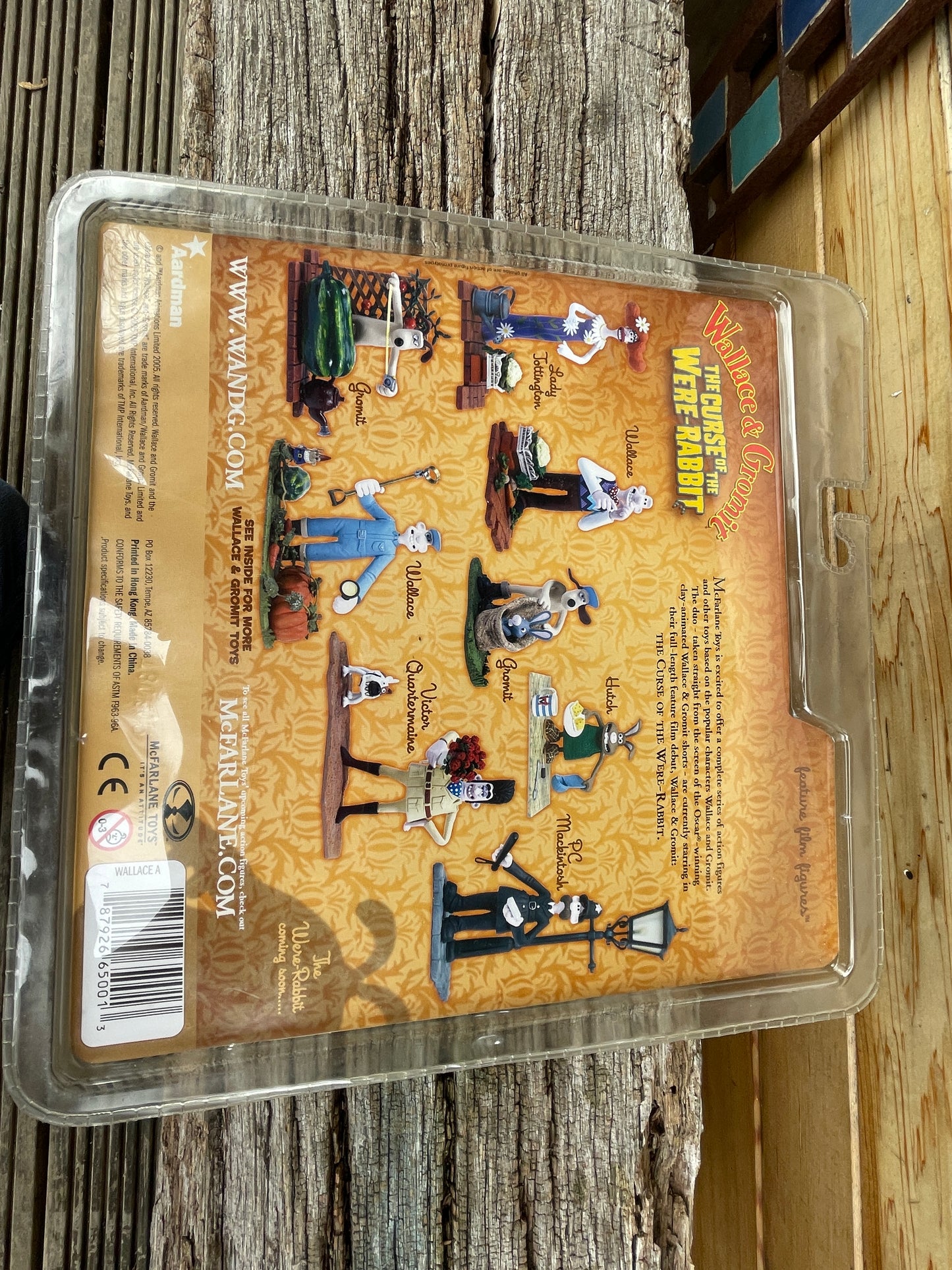 Wallace and Gromit The Curse of the Were-Rabbit figure in original packaging 2005