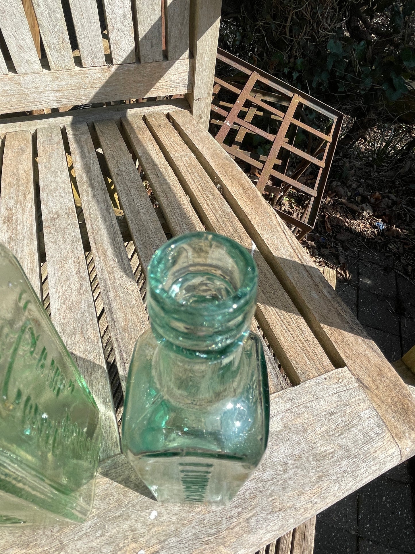 Three ESS Camp Coffee and chicory bottles two Glasgow and one Edinburgh