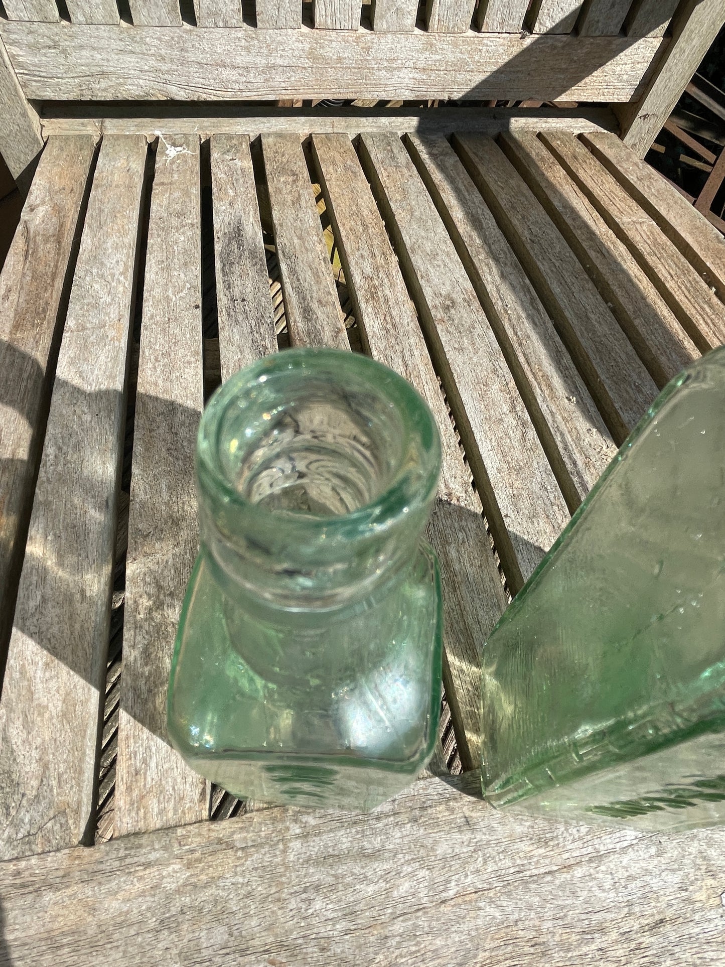 Three ESS Camp Coffee and chicory bottles two Glasgow and one Edinburgh