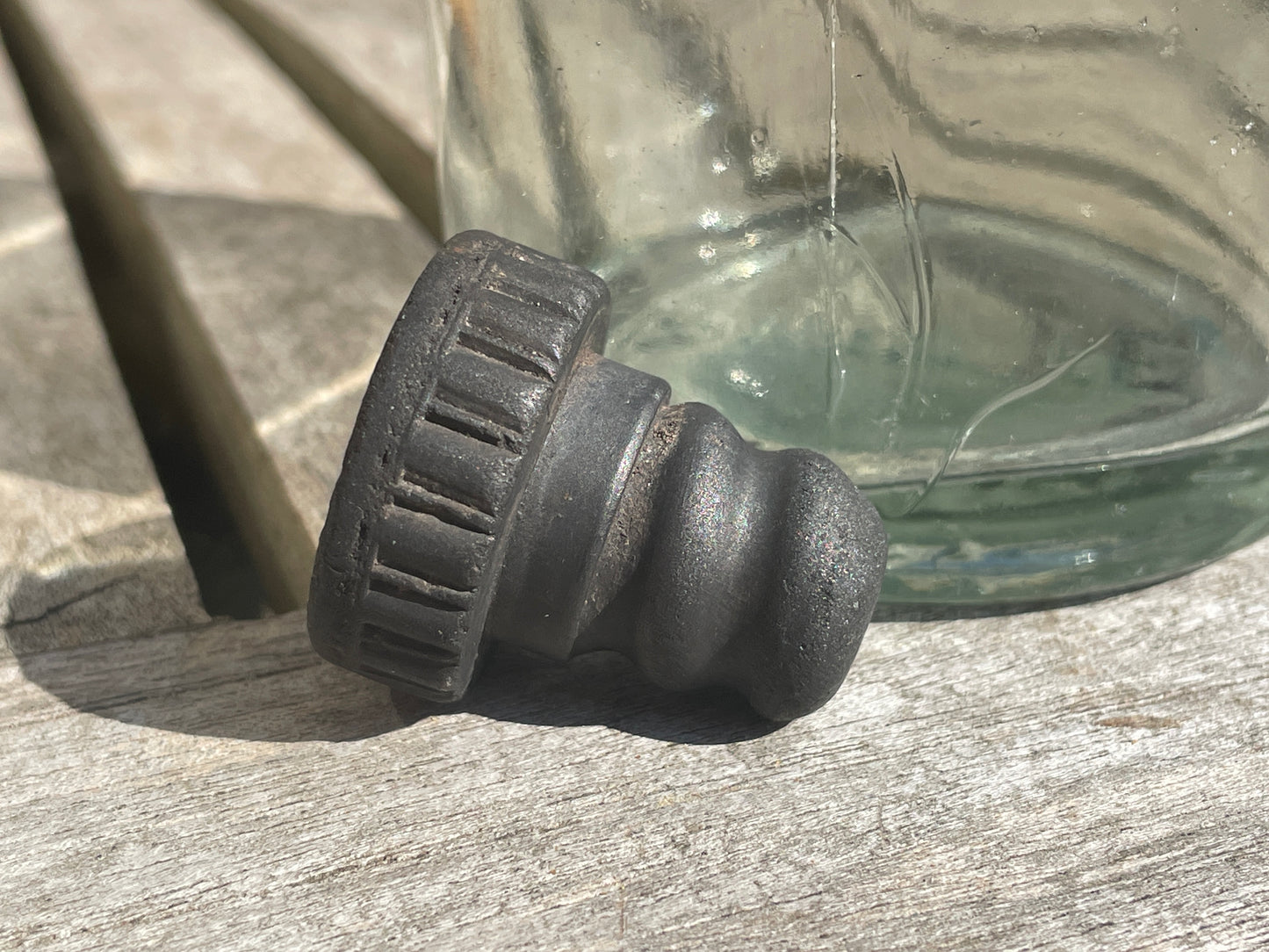 Vintage Original R. White 'Western' Glass Bottle With Original Stopper c1900