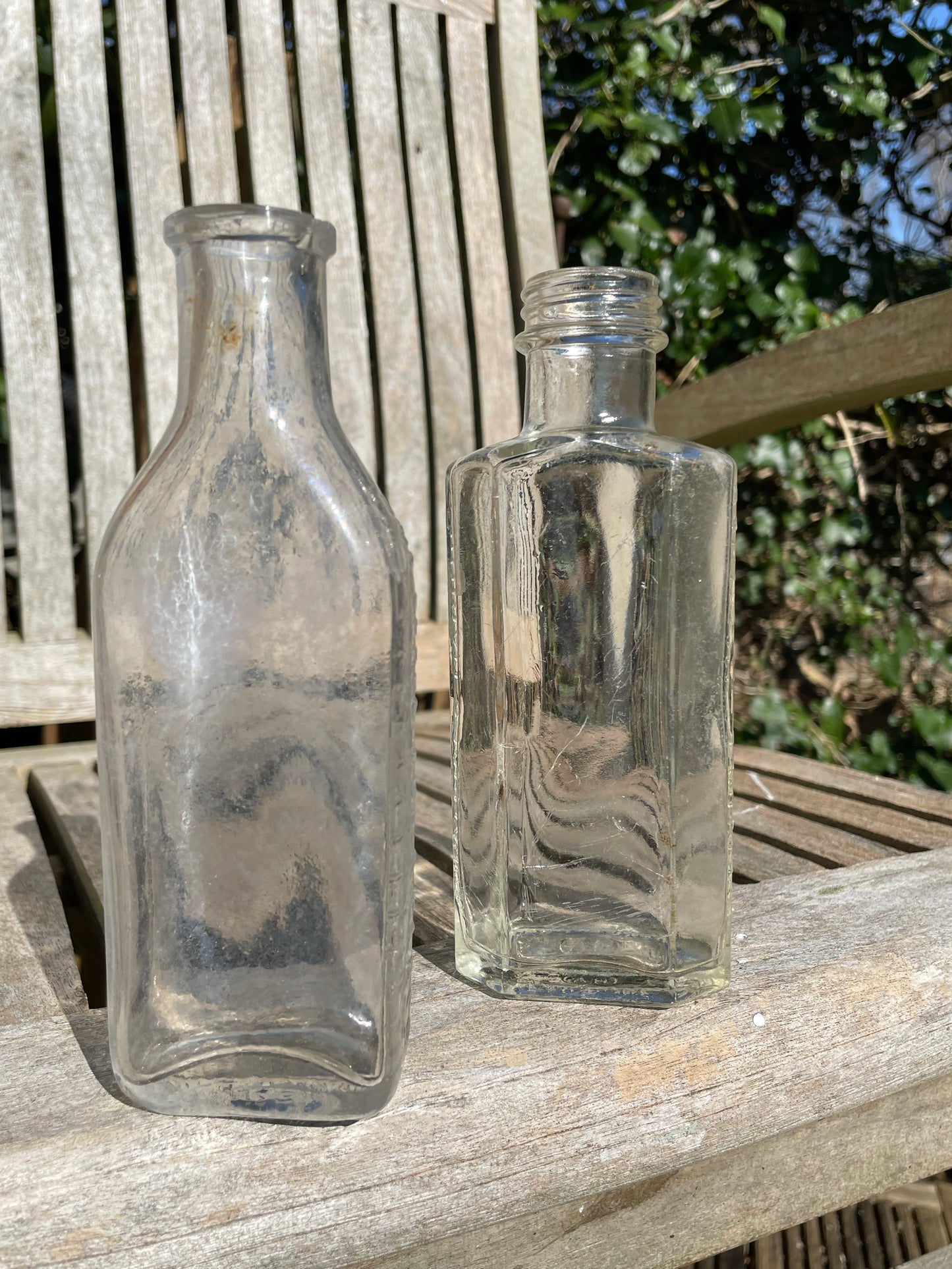 Laboratoires Marinier and One Space For A Glass old bottles