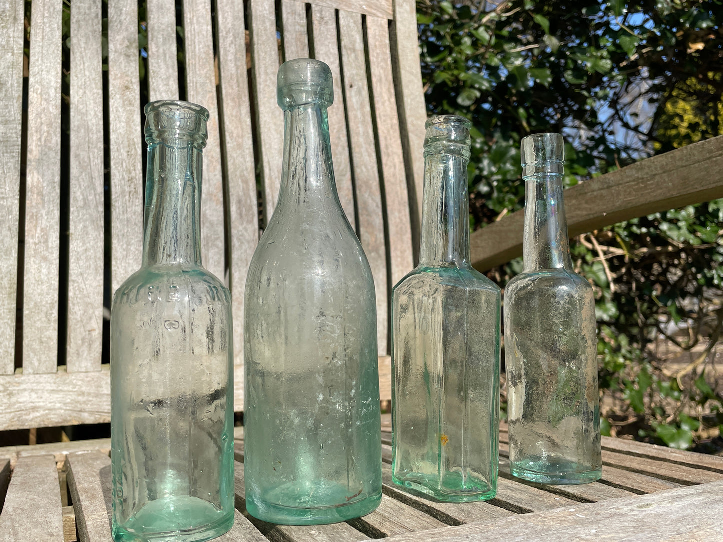 Victorian glass bottles including Yorkshire Relish Goodall Backhouse, American, JR & S examples