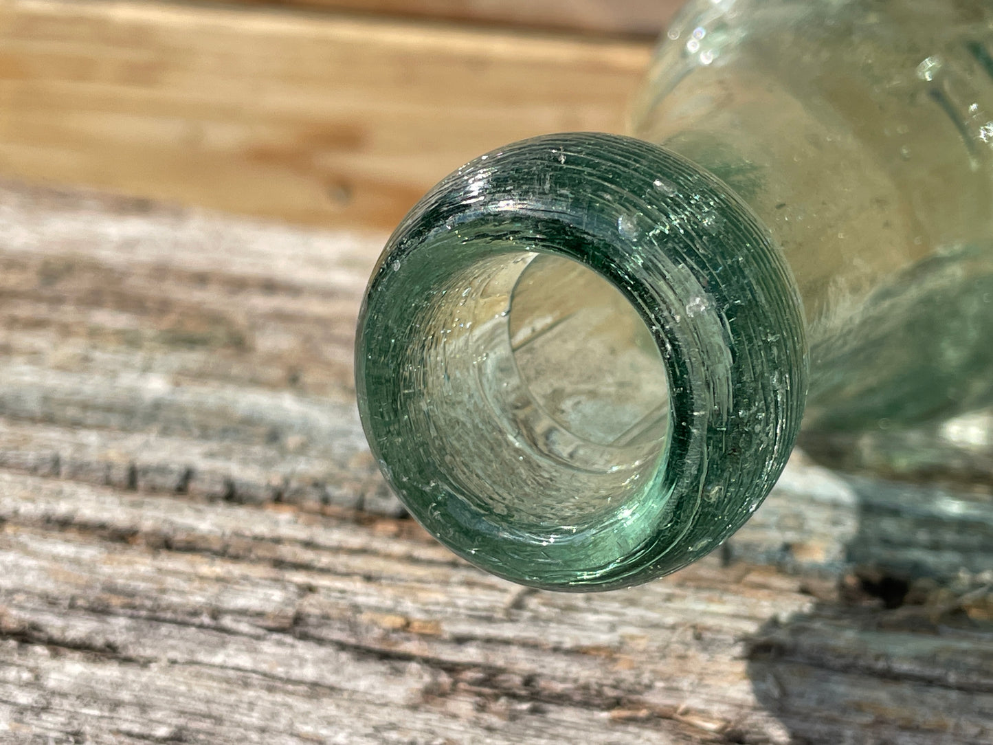 Victorian Torpedo Handell and Co. Limited Teddington glass bottle c1880