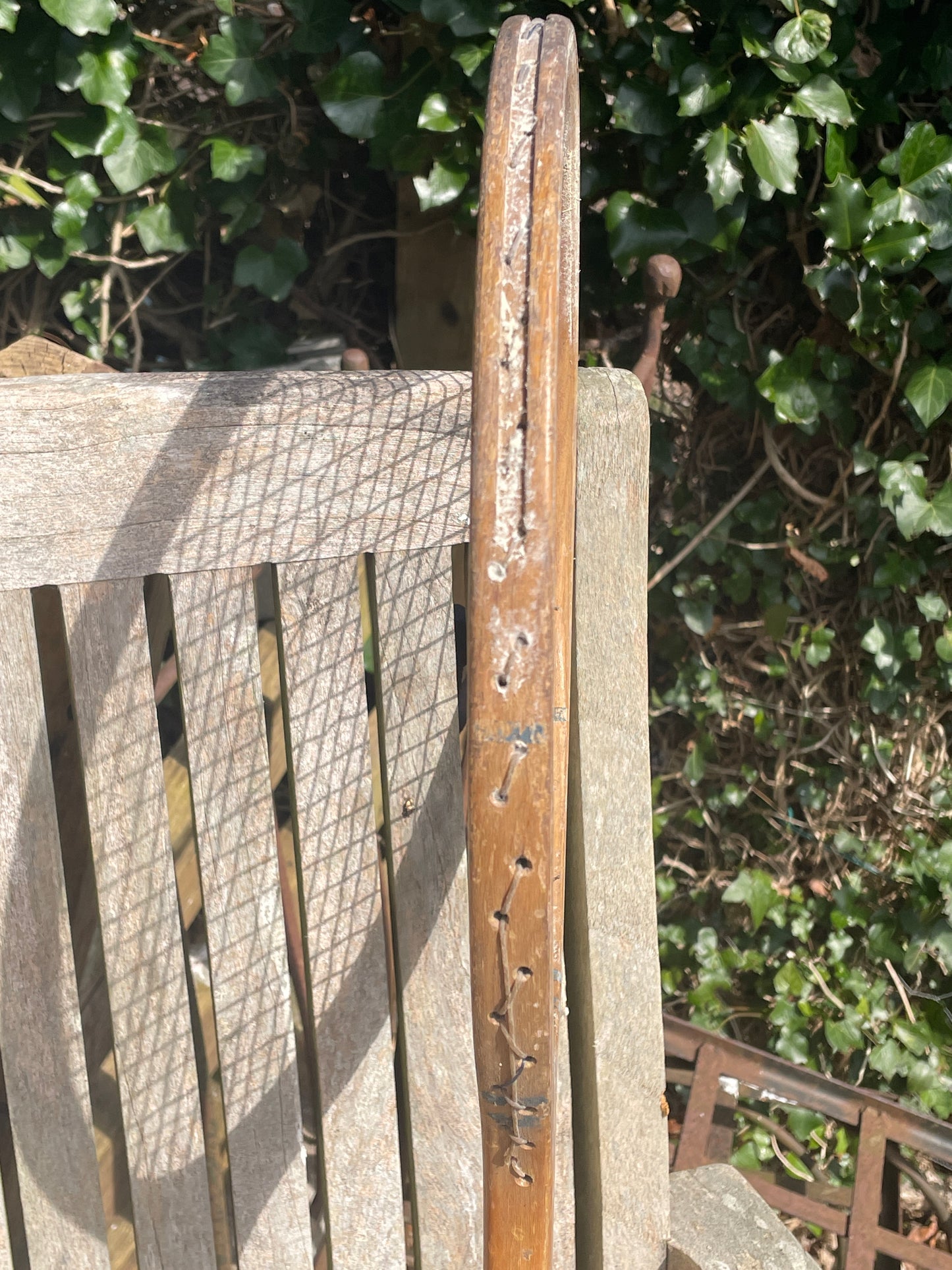 Vintage Wooden Tennis Racket, The Prefect, Grays Of Cambridge