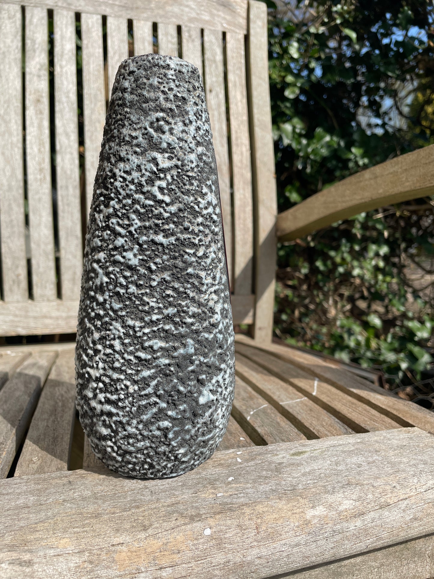 1960's Italian Melior Lava style vase 22cm tall
