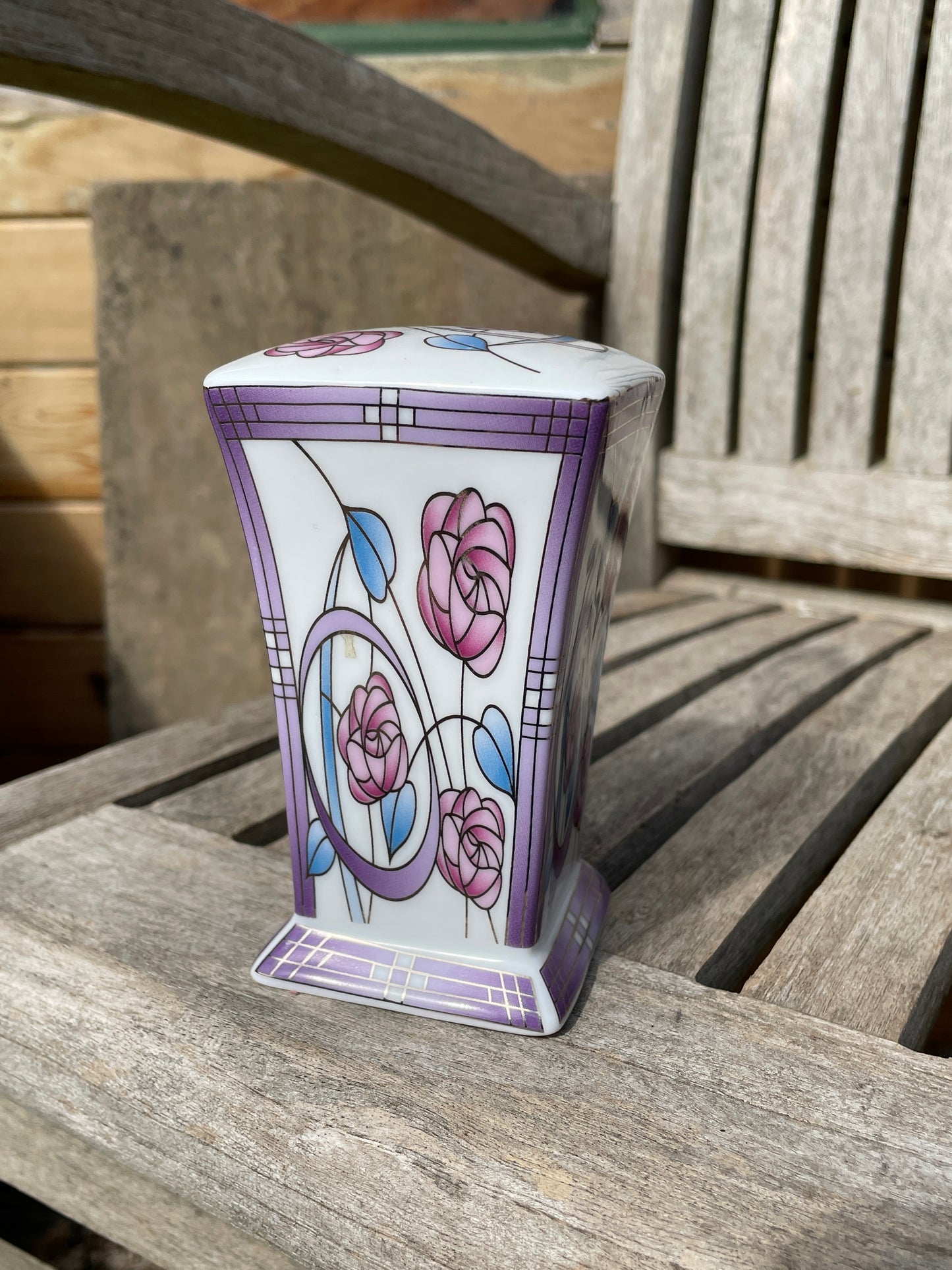 Mackintosh by Leonardo quartz ceramic clock 11.5cm tall working