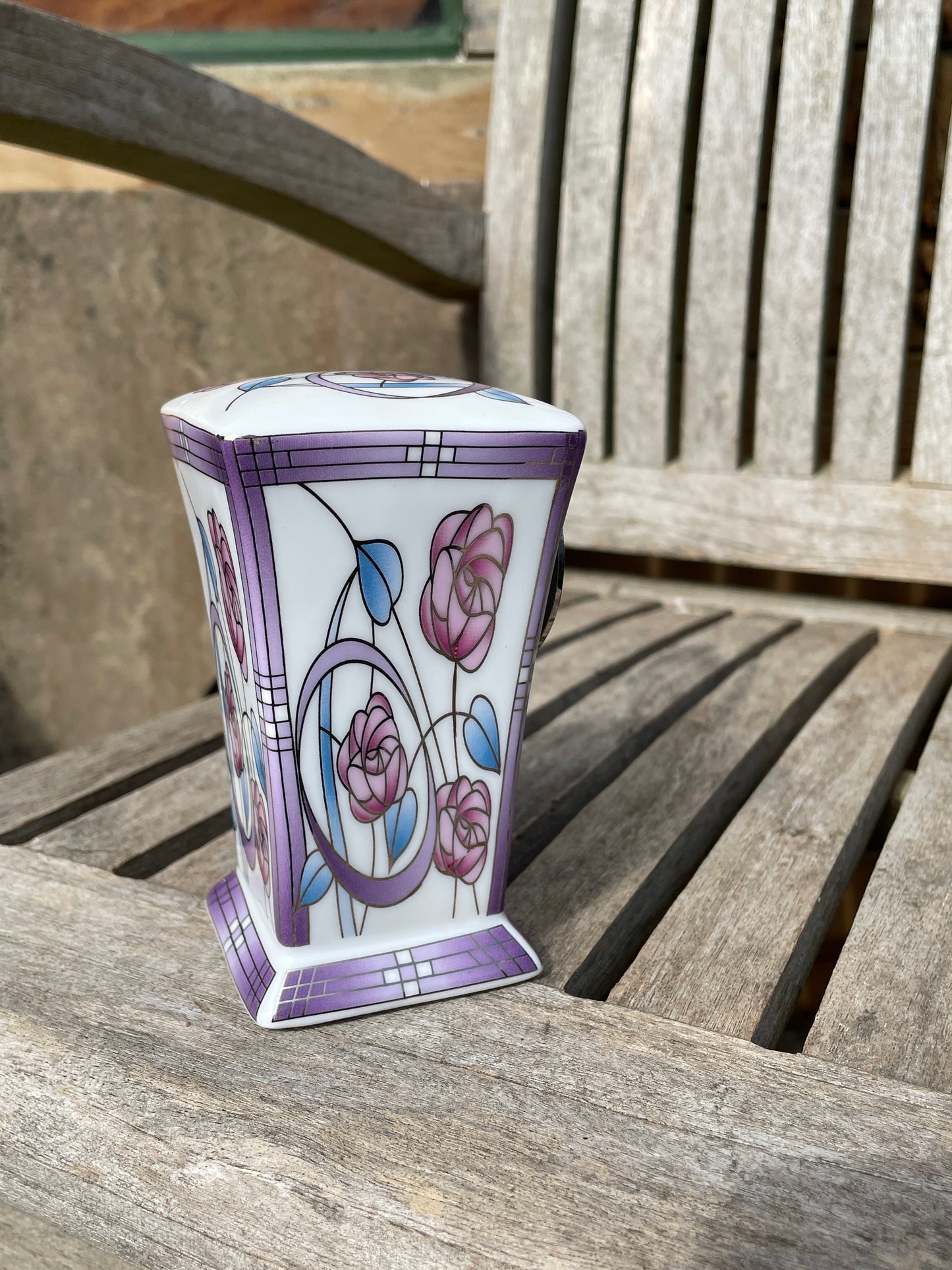 Mackintosh by Leonardo quartz ceramic clock 11.5cm tall working