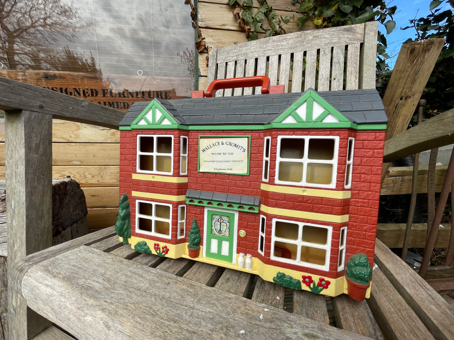 Original vintage Wallace and Gromit Wash 'n' Go Window Cleaning Service playhouse 1990's