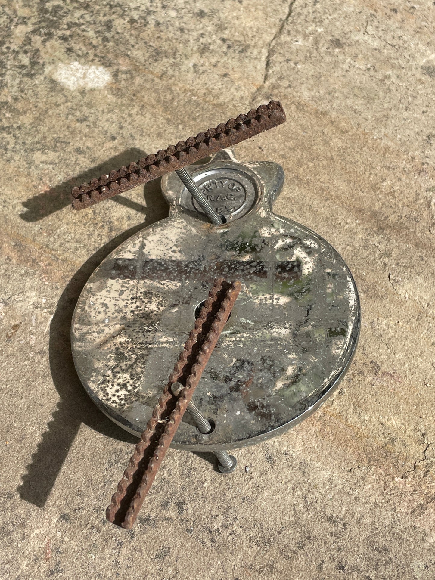 Vintage RAC Enamel Car Badge – Chrome Brass Emblem (1960–73) – PR'TY OF RAC H.B.S – Classic Grille Badge