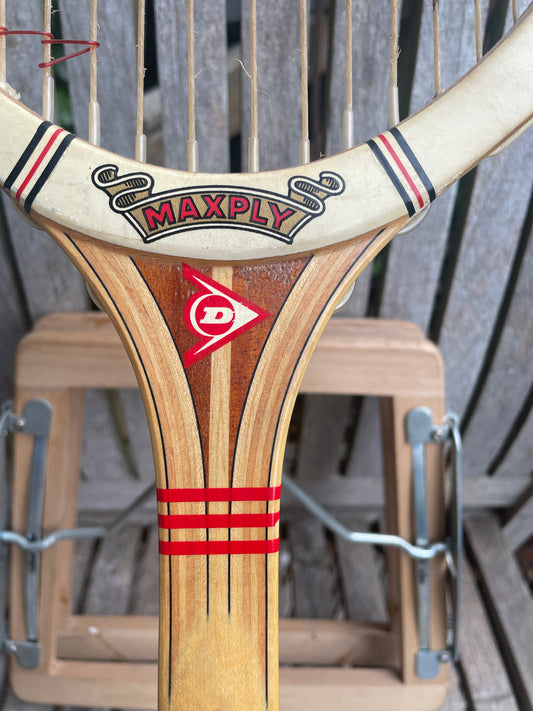 Vintage Dunlop Maxply Fort Tennis Racket 14oz Mid-1970s With Original Head Clamp