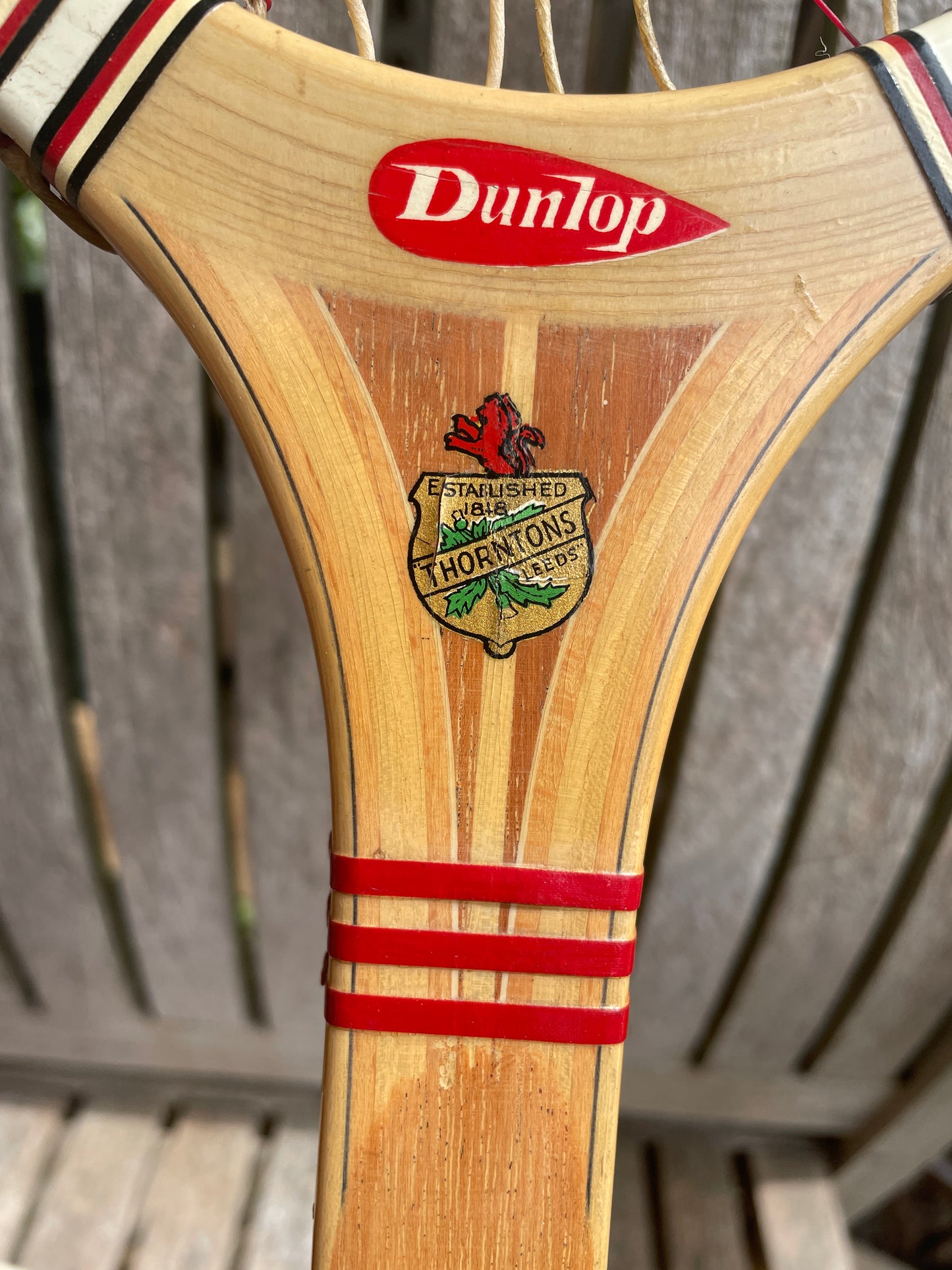 2 Vintage Wooden Tennis Rackets – Dunlop Maxply & Slazenger Demon – Collectible Display Pair