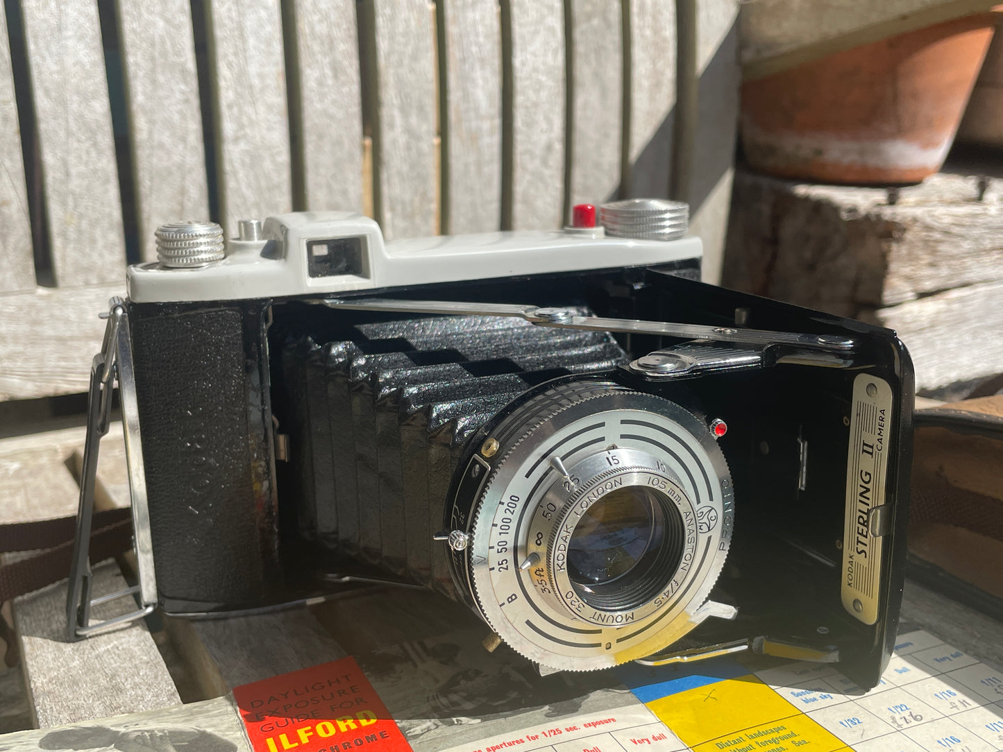 Vintage Kodak Sterling II Folding Camera – 1950s Medium Format with Case & Manuals