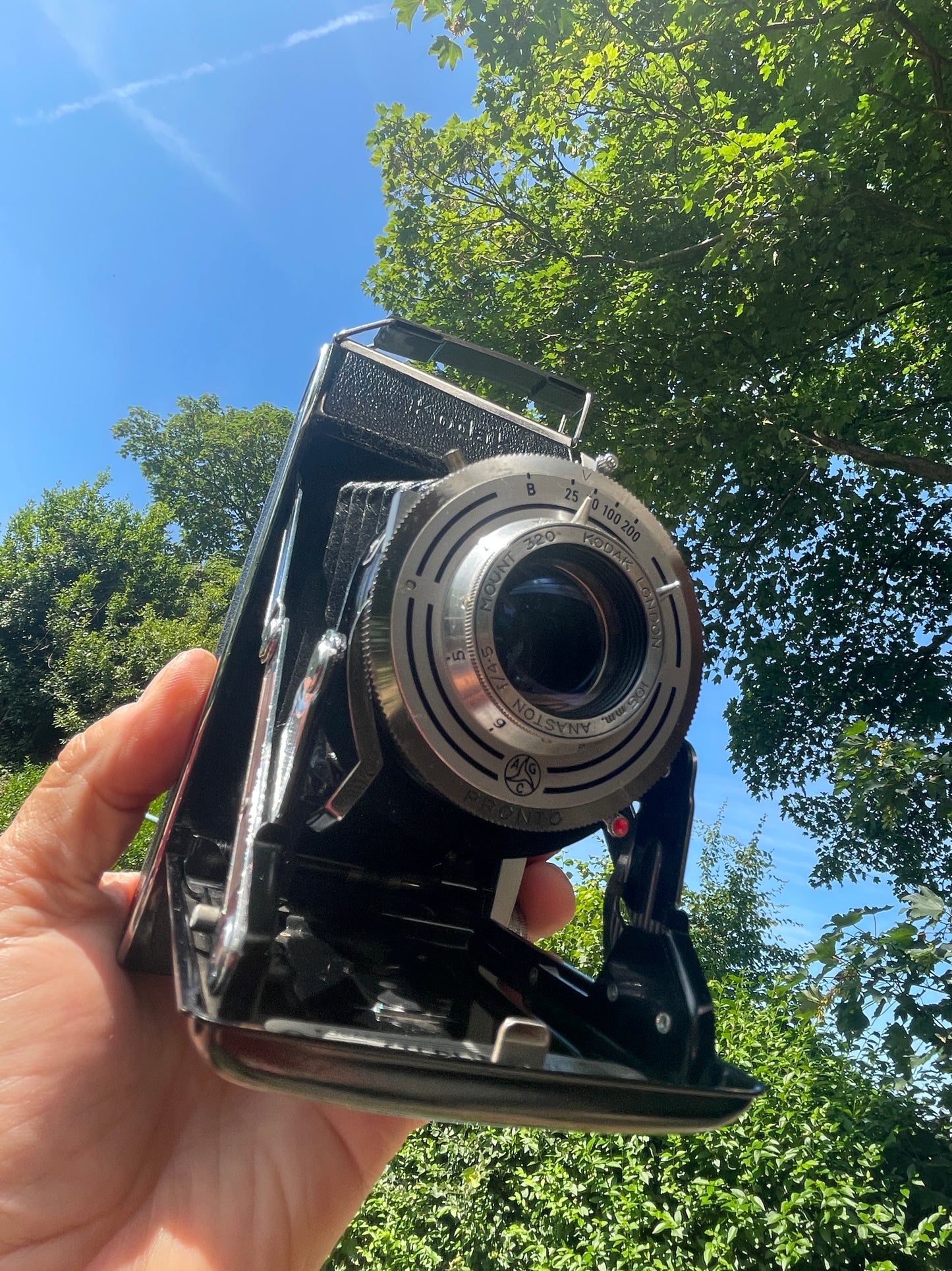 Vintage Kodak Sterling II Folding Camera – 1950s Medium Format with Case & Manuals