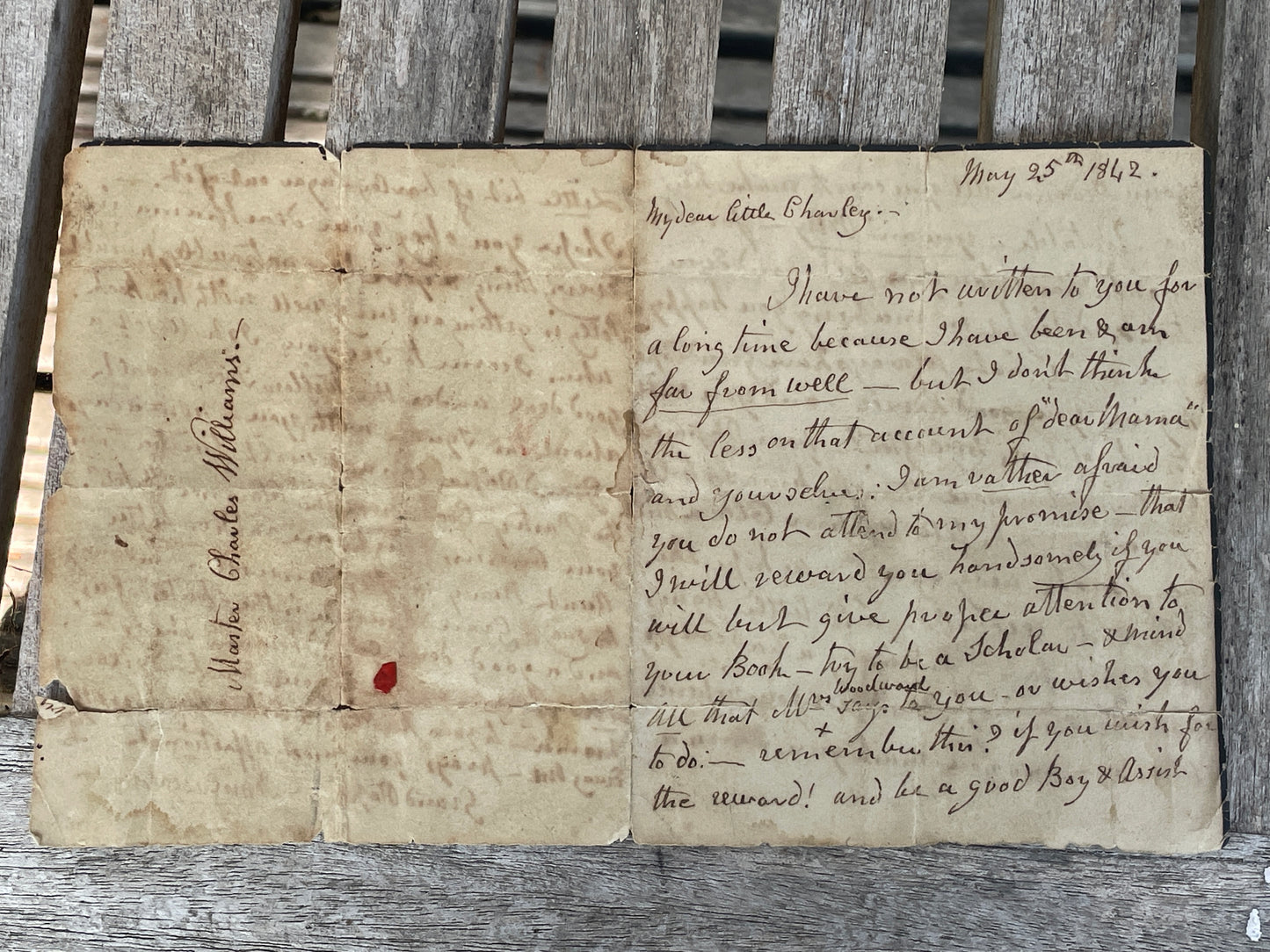 Antique 1851 Valentine Letter with Penny Red Stamp & Cupid’s Pocket Book – Victorian Love Token