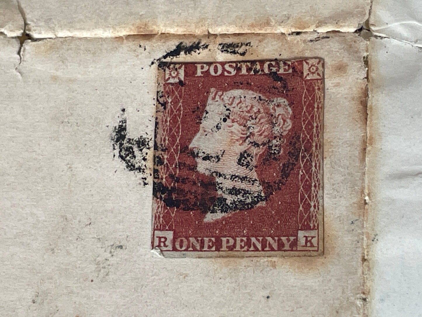 Antique 1851 Valentine Letter with Penny Red Stamp & Cupid’s Pocket Book – Victorian Love Token