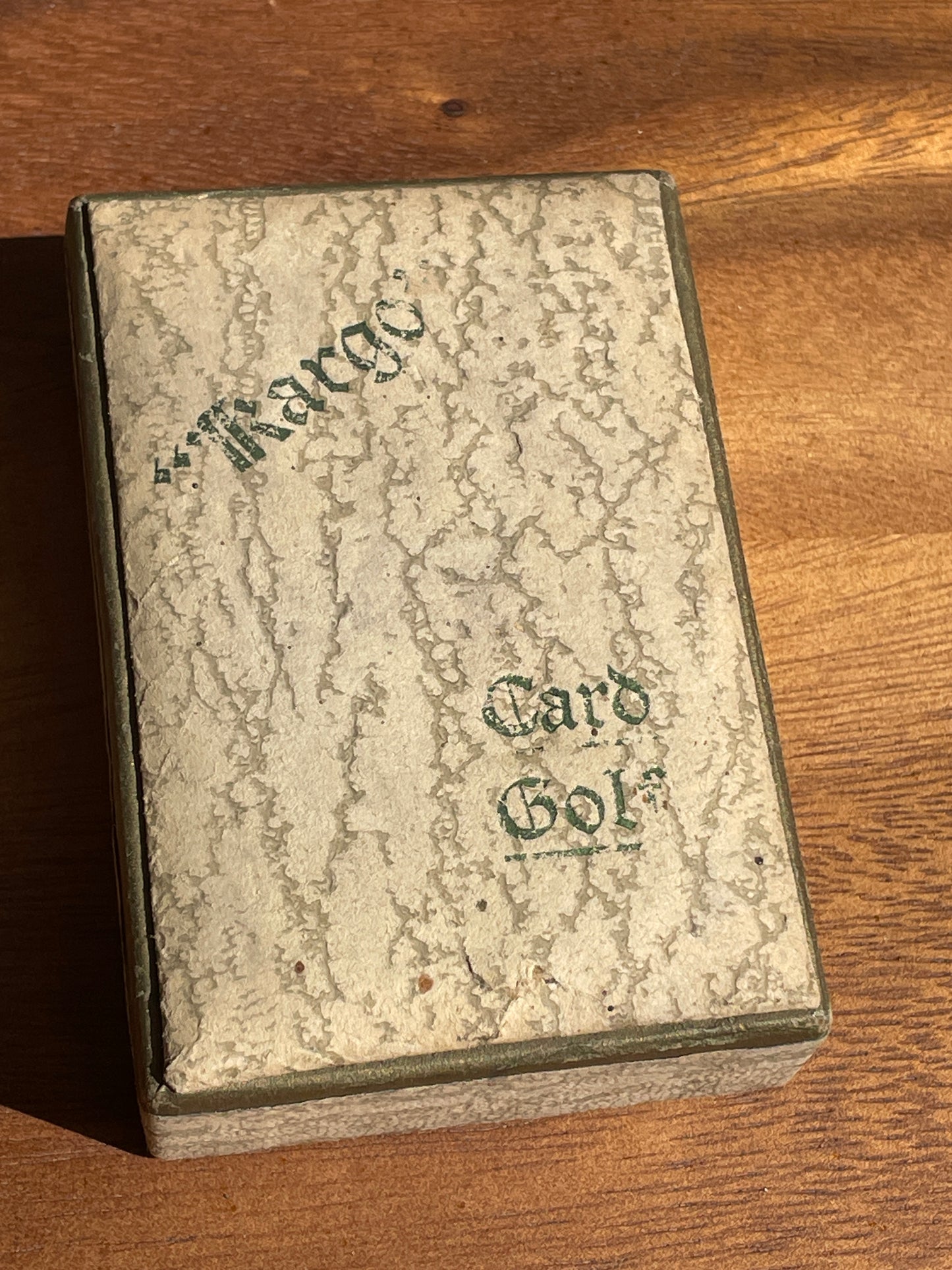 Vintage 1930s Kargo Card Golf Game by Castell Brothers Ltd, Made in England