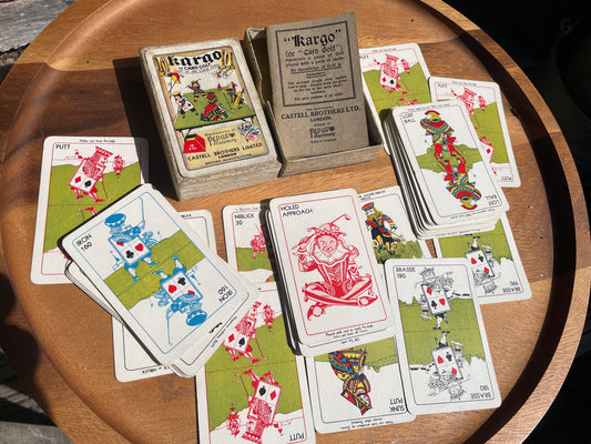 Vintage 1930s Kargo Card Golf Game by Castell Brothers Ltd, Made in England