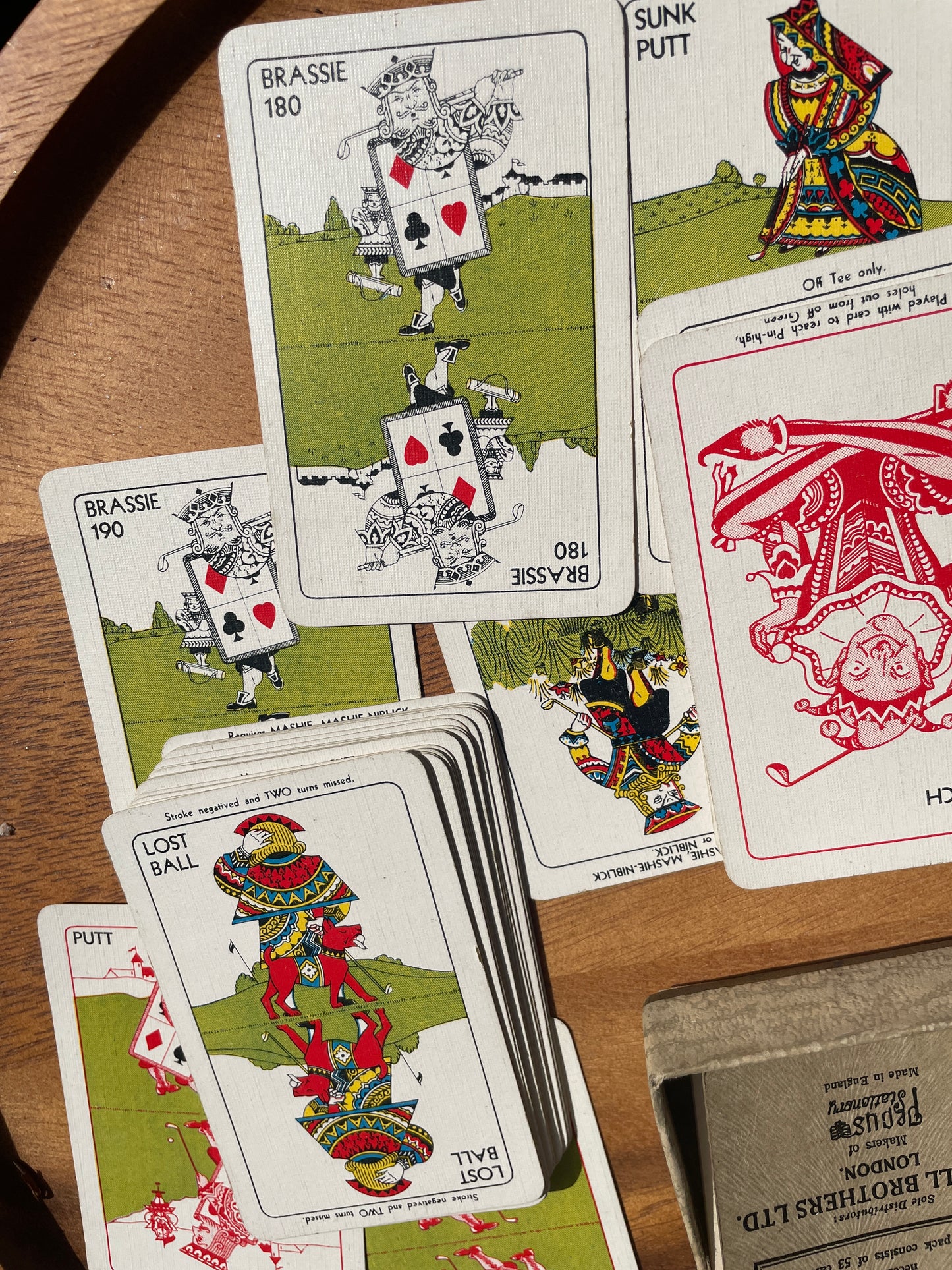 Vintage 1930s Kargo Card Golf Game by Castell Brothers Ltd, Made in England