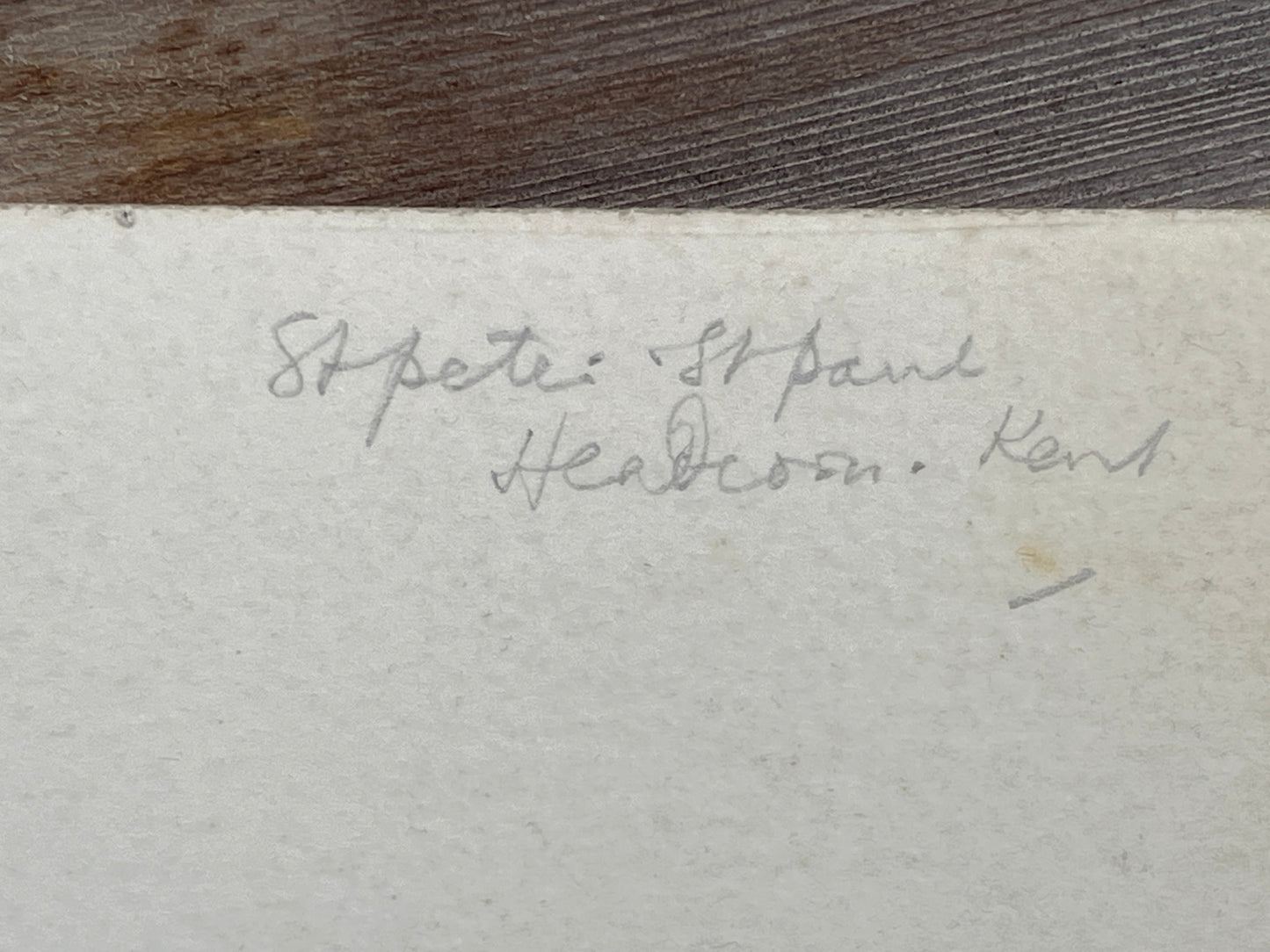 A signed original watercolour of St Peter and St Paul parish church by renowned London artist Herbert Ahier c1950'