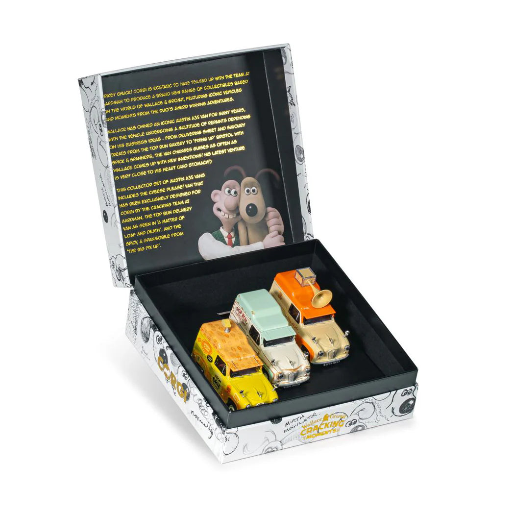 Wallace and Gromit Austin A35 van Collection - Set of three in original box - unopened