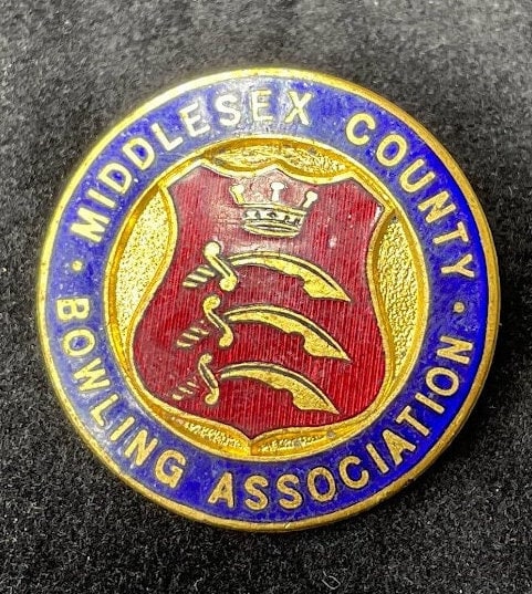 Middlesex County Bowling Association Enamel Badge