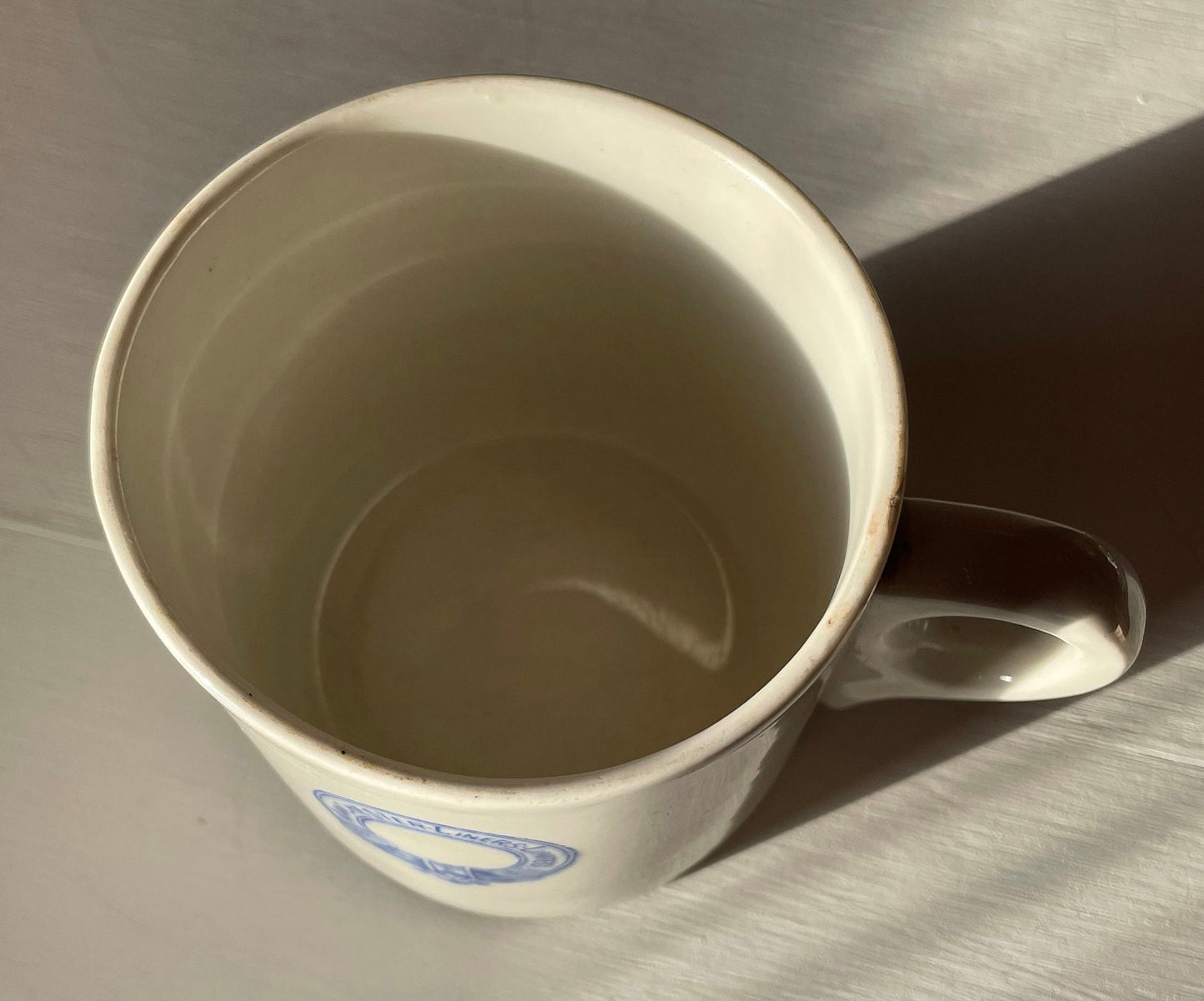 A Shipping Interest 'Manchester Liners Limited' Mug Made by The Very High End Dunn Bennet & co Ltd Burslem England