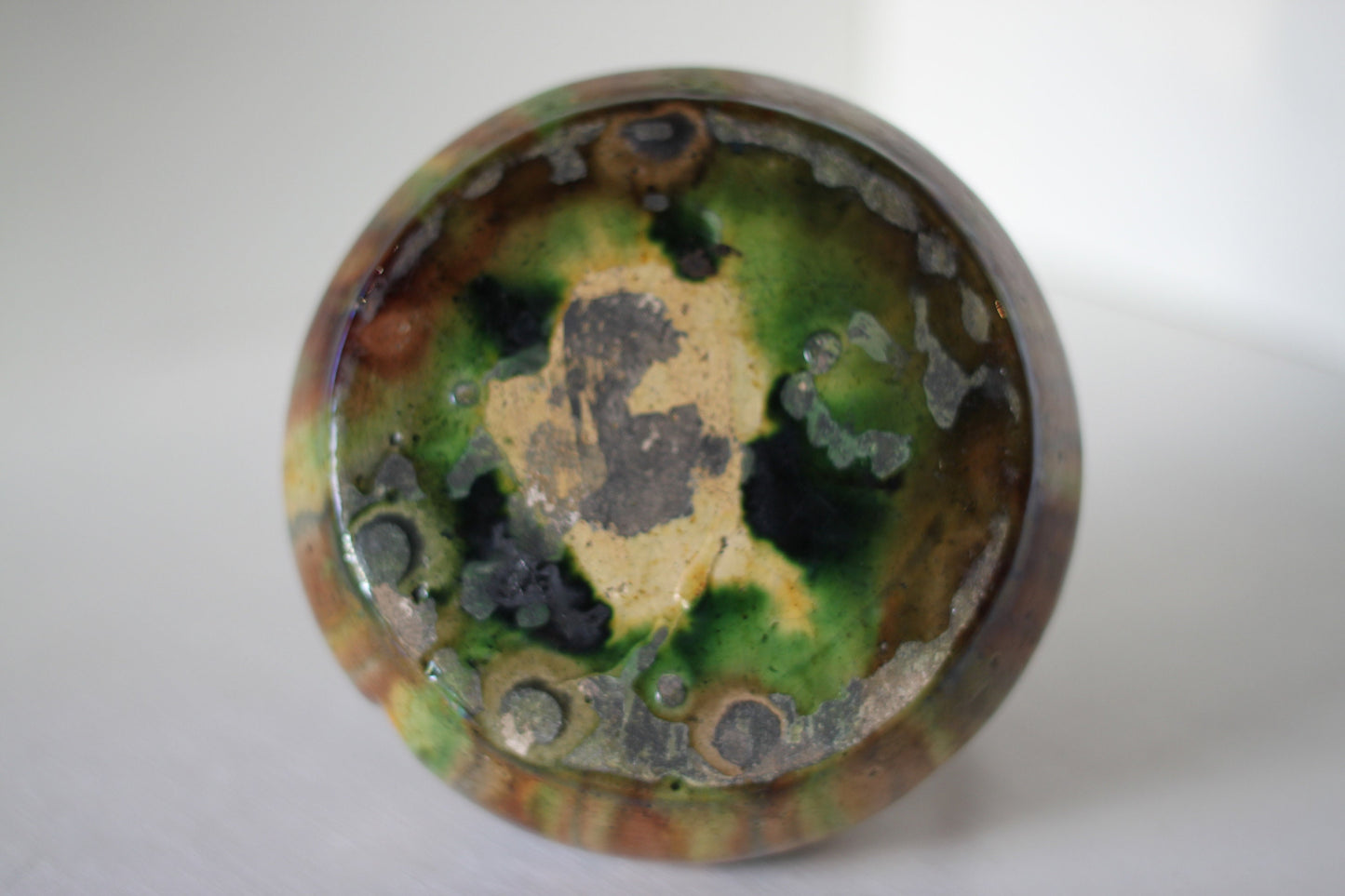 A One Off Two Handled Art Pottery Vase 13.5 cm tall