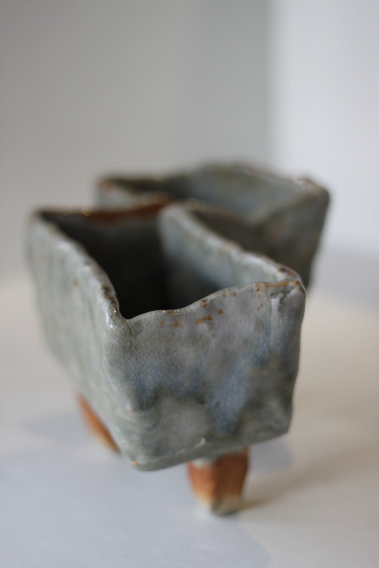 A 100% Unique Japanese Abstract Studio Pottery Slip Dish