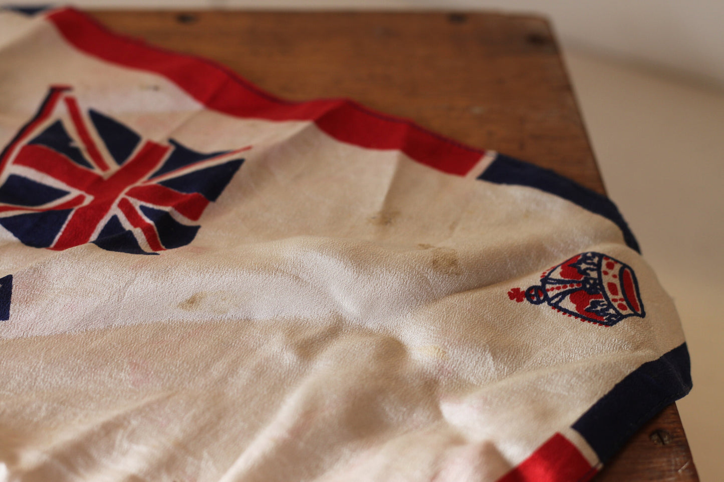 Two Vintage pieces of memorabilia Hair Brush and Silk Handkerchief To Celebrate 1937 Coronation of King Edward V1