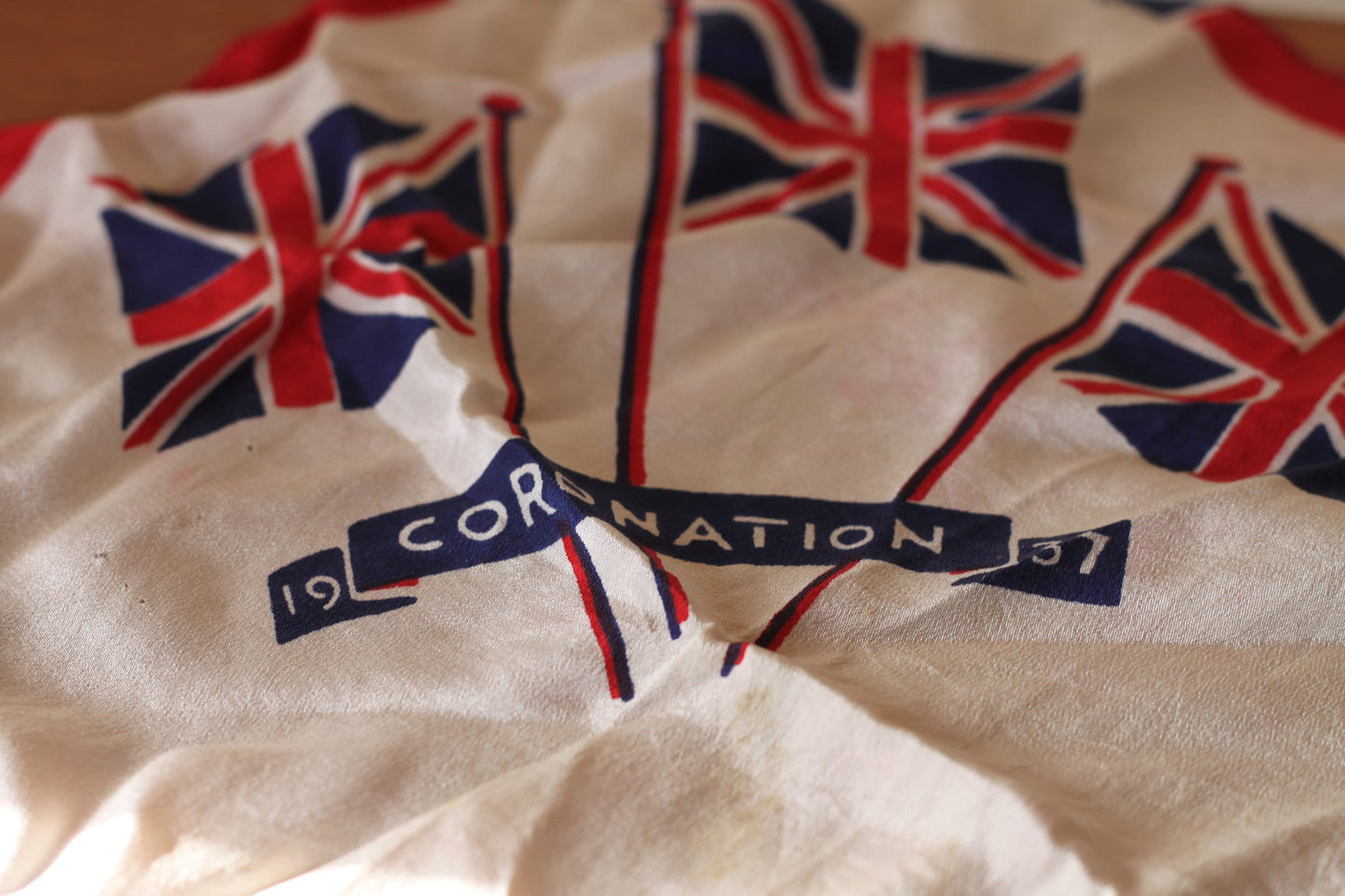 Two Vintage pieces of memorabilia Hair Brush and Silk Handkerchief To Celebrate 1937 Coronation of King Edward V1