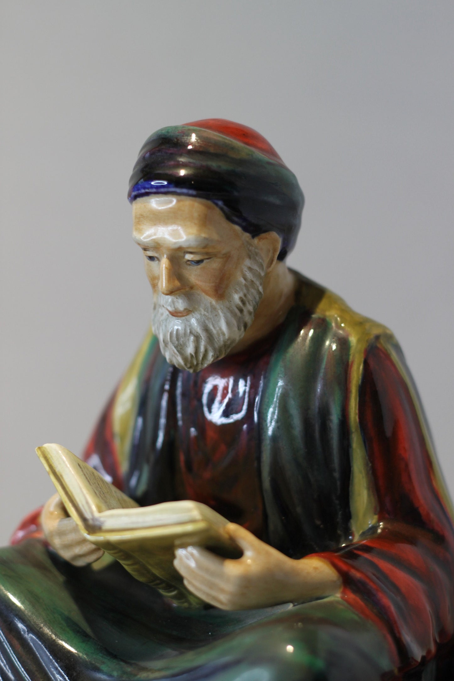 A Large Reg Johnson Studio Pottery Figure Titled Tunisian Scholar of Law, 20cm High
