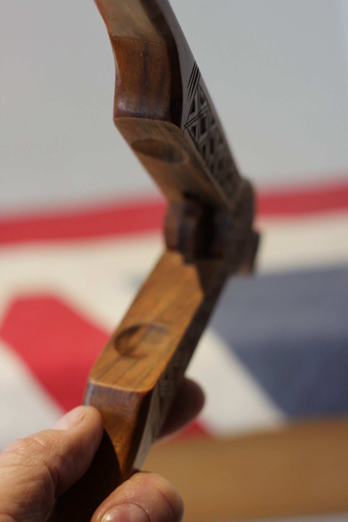 A Set of Vintage Folk Art Hand Carved Wooden Nutcrackers With Decorative Carvings 20cm Long