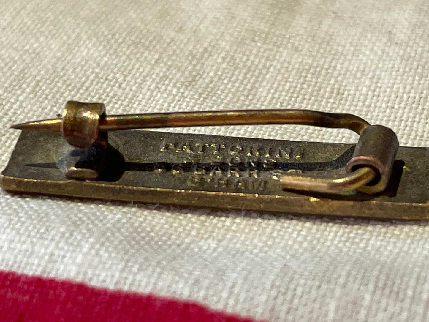 A Vintage Enamel Swimming Badge by Fattorini and Sons Birmingham 27mm Wide