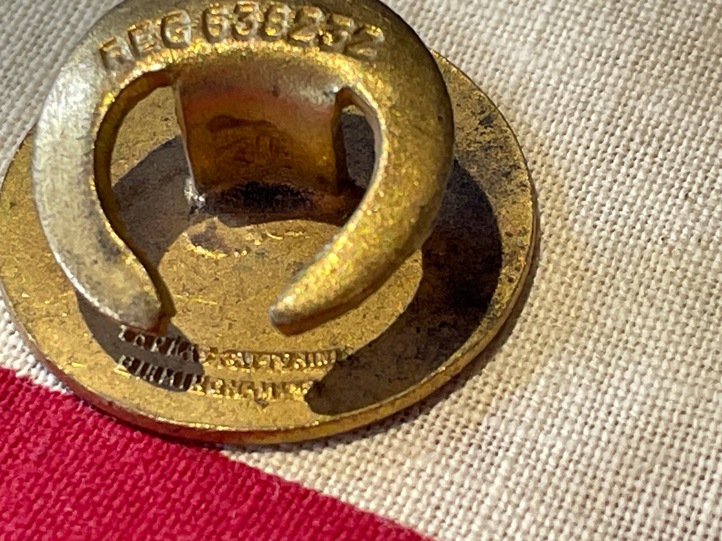 A Collectable Vintage Enamel AEU Amalgamated Engineering Union Educate Organise Control Badge 22mm Diameter