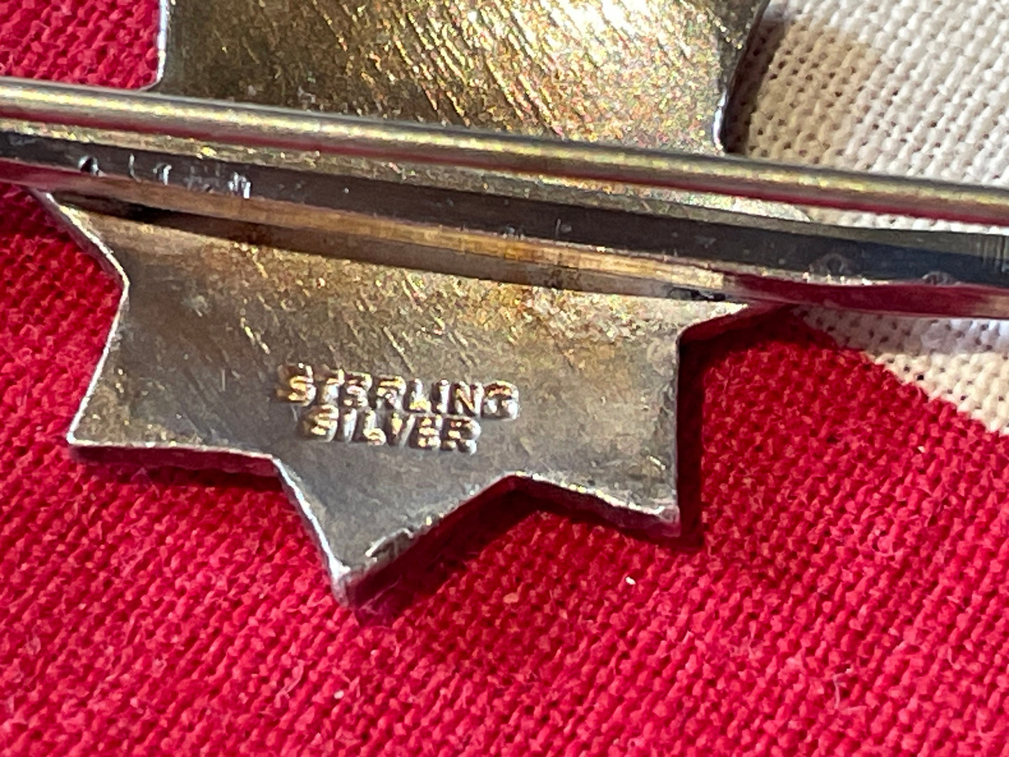 The Devonshire Regiment Military Unit Sterling Silver and Enamel Brooch 45mm long