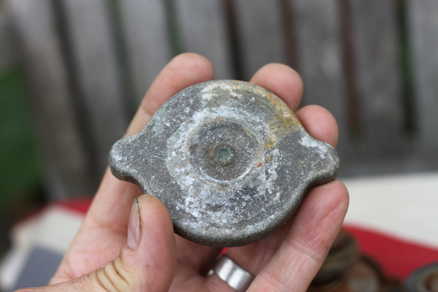 Three Vintage Fuel/Radiator Caps From Vintage Classic Cars