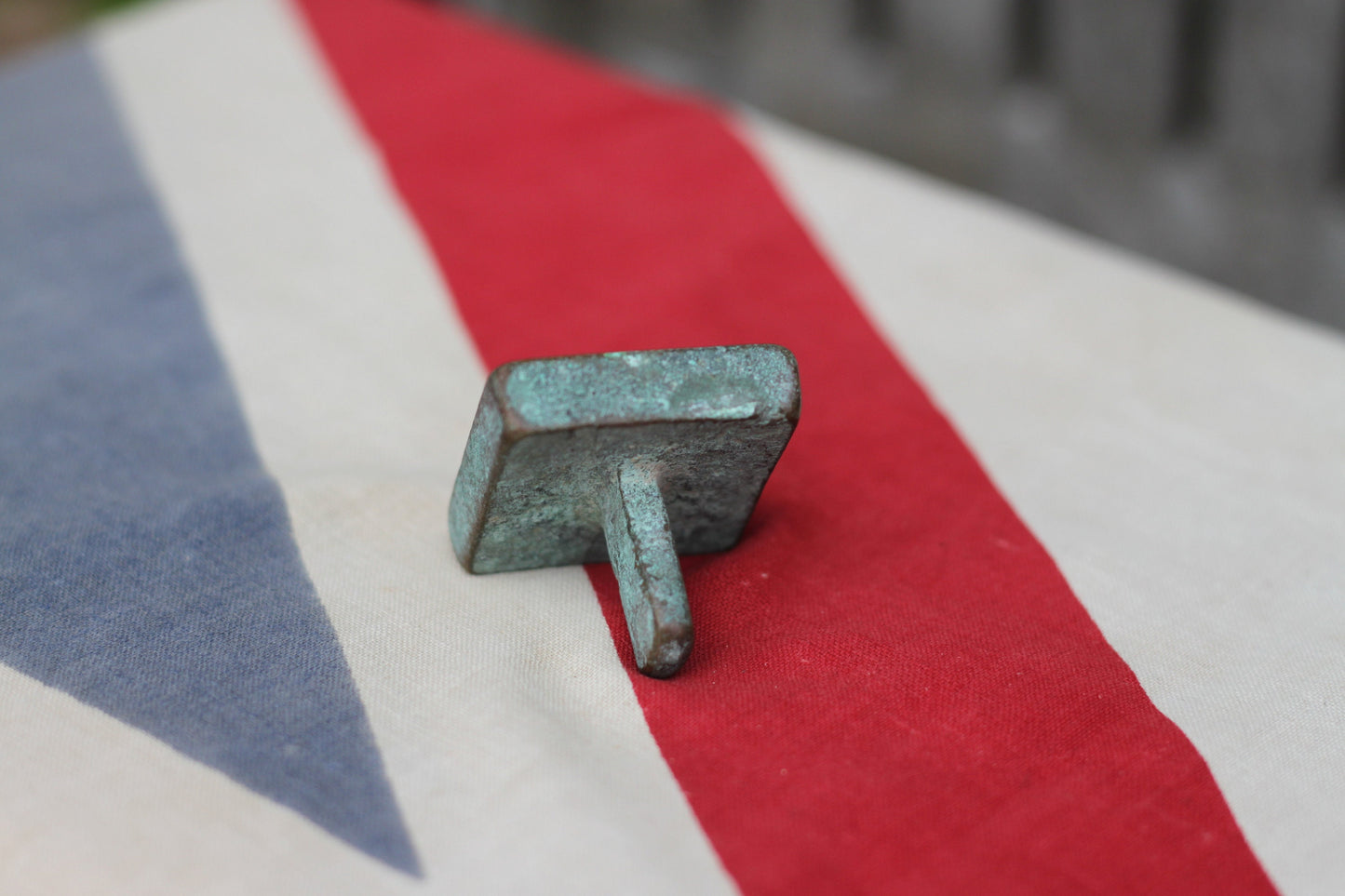 A Chinese Bronze Handled Seal 3.5x3.5cm
