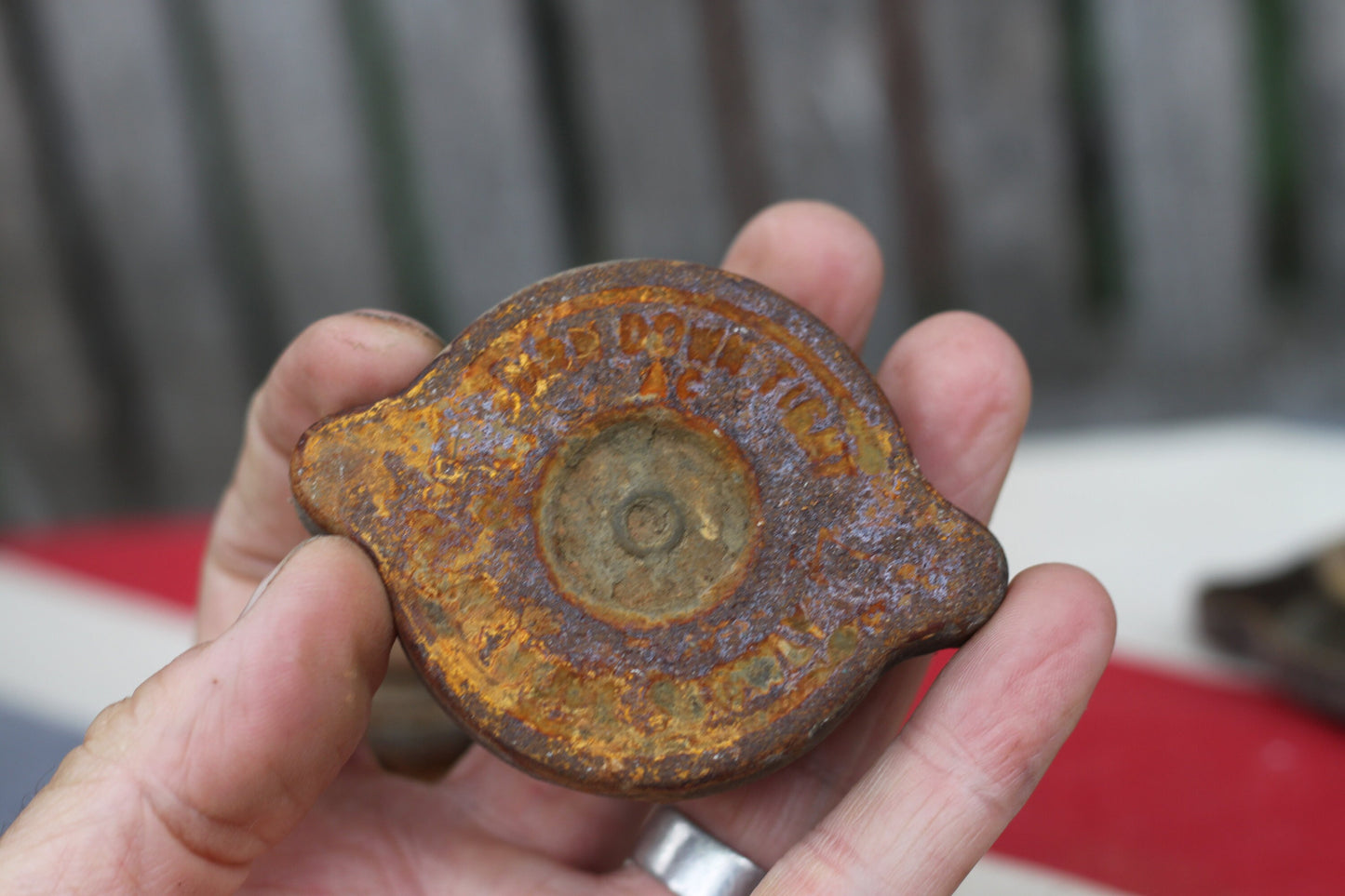Three Vintage Fuel/Radiator Caps From Vintage Classic Cars