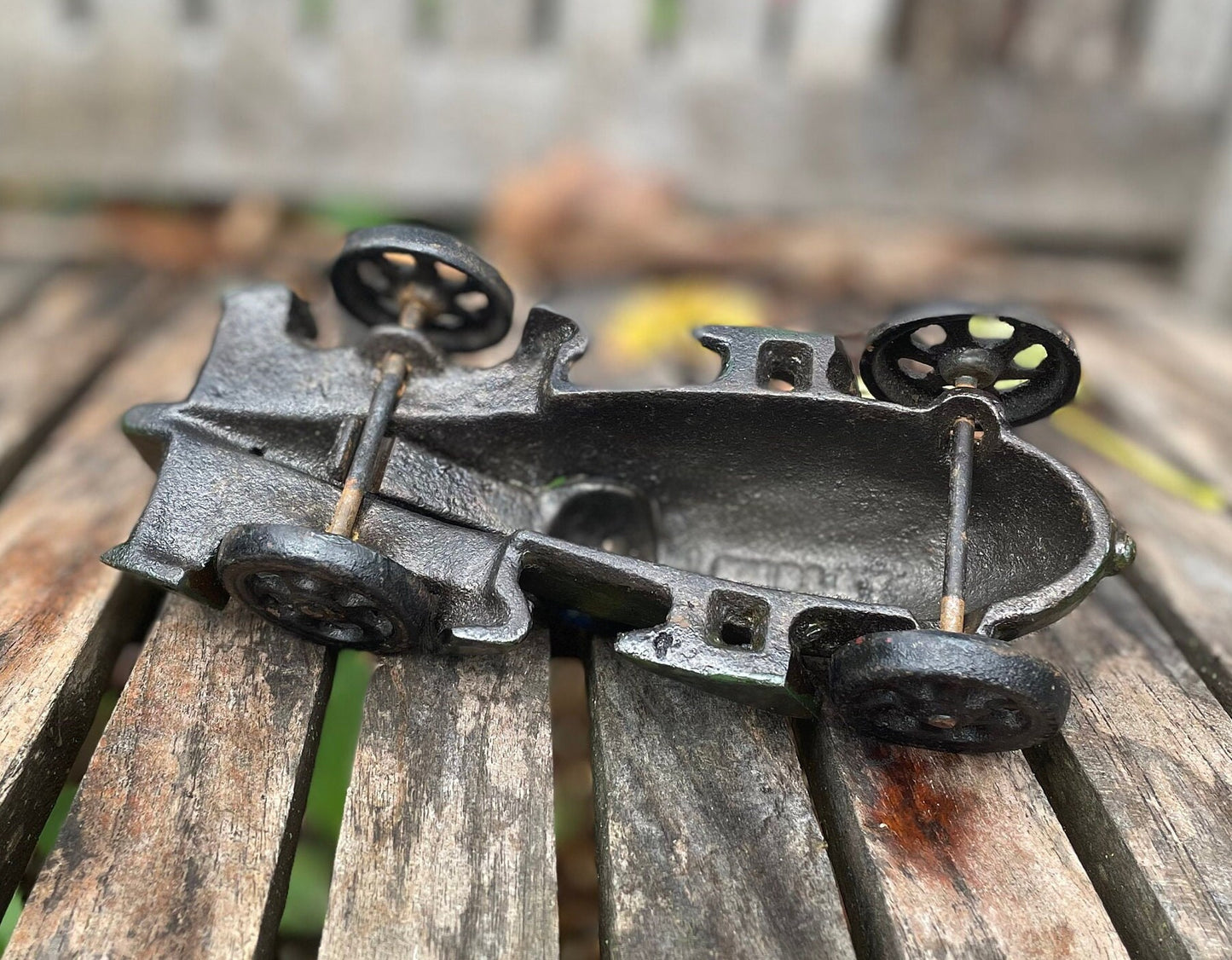 A Vintage Cast Iron Hubley Racing Car 16cm Long