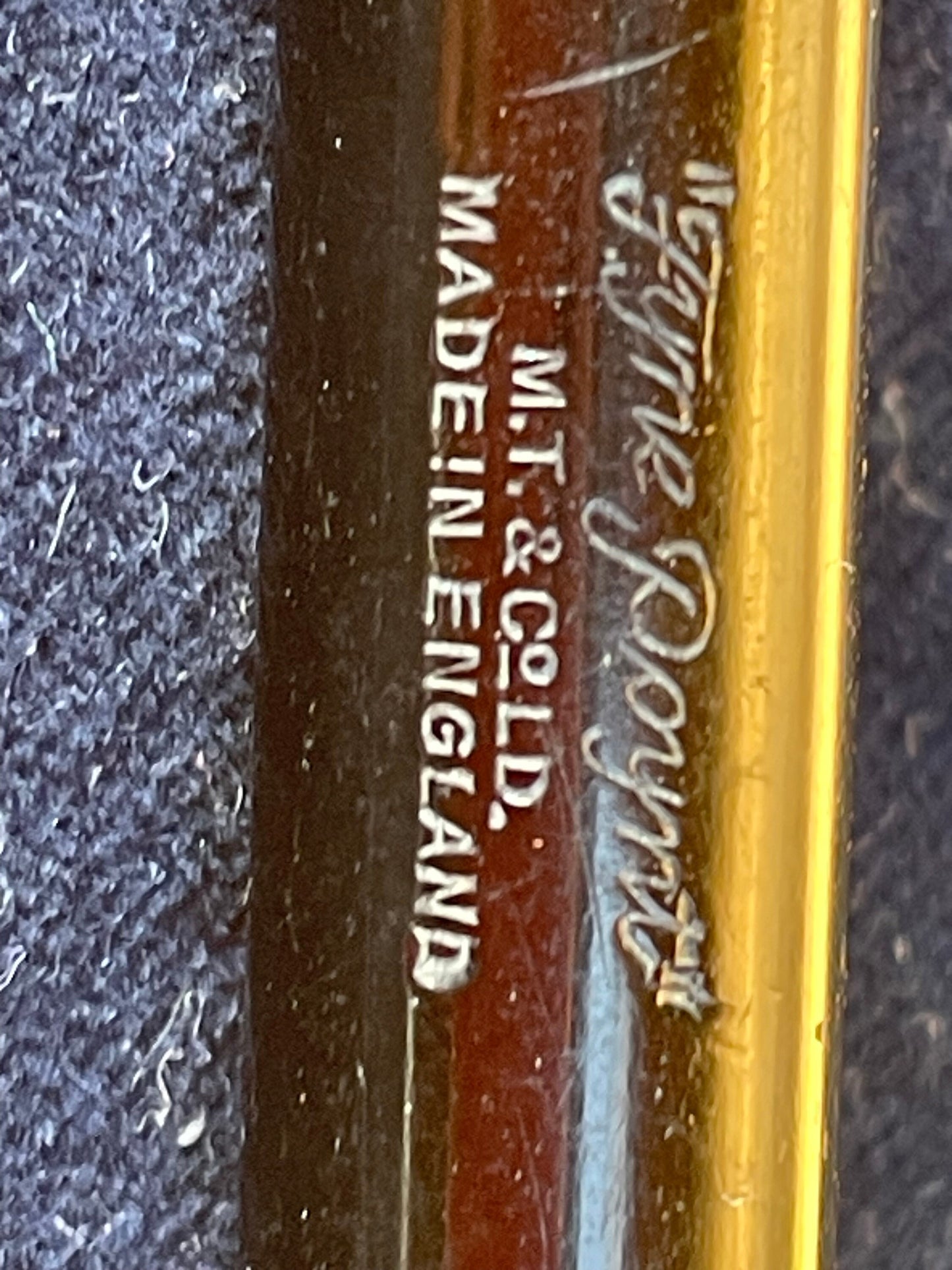 Vintage Mabie Todd Fyne Poynt Propelling Pencils – Black and Brown Herringbone MT and Co England with Pentel Leads – 1930s–50s