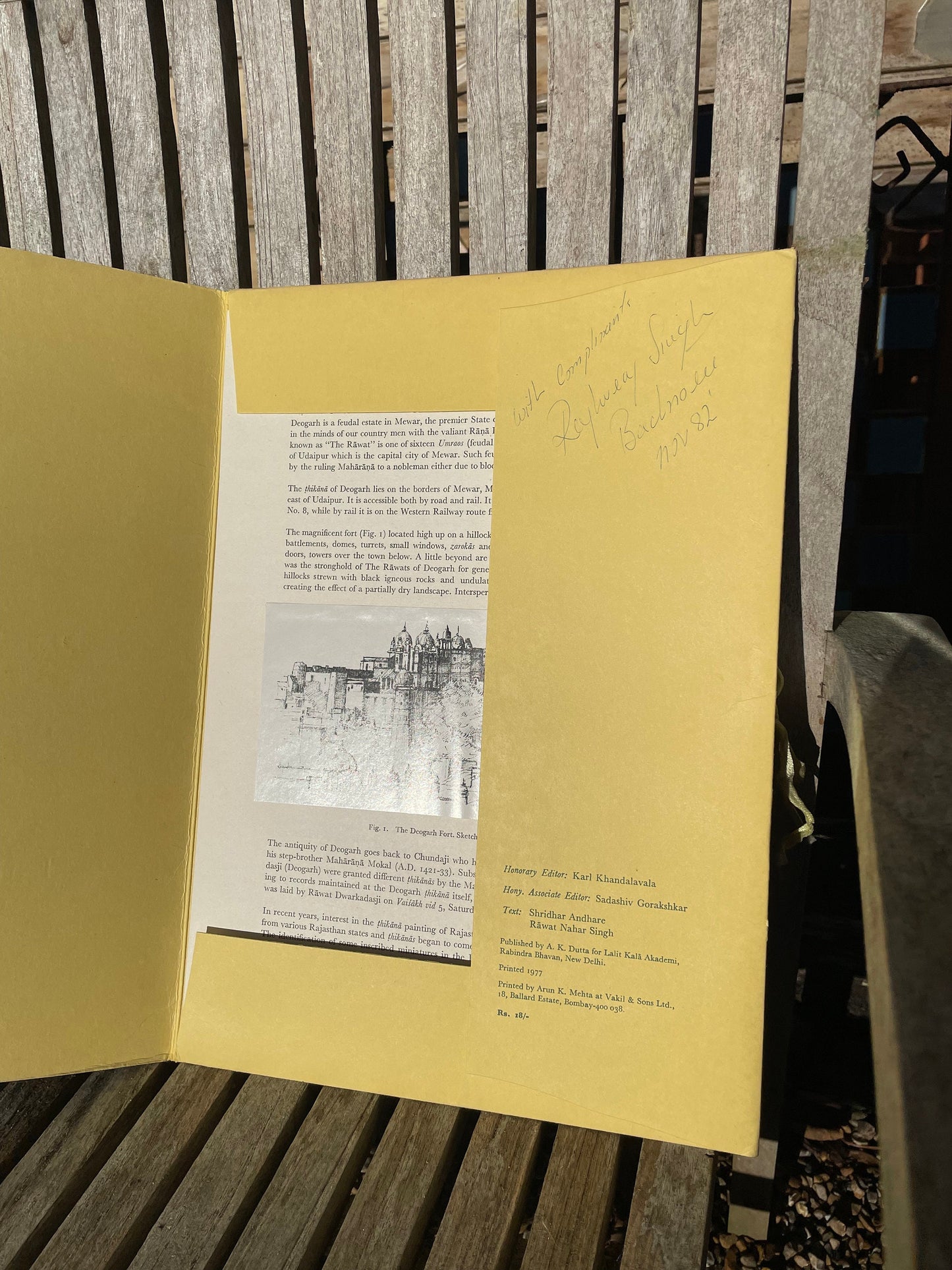 An Indian Art Lalit kala Akademi portfolio No.16 1977 DEOGARH PAINTING