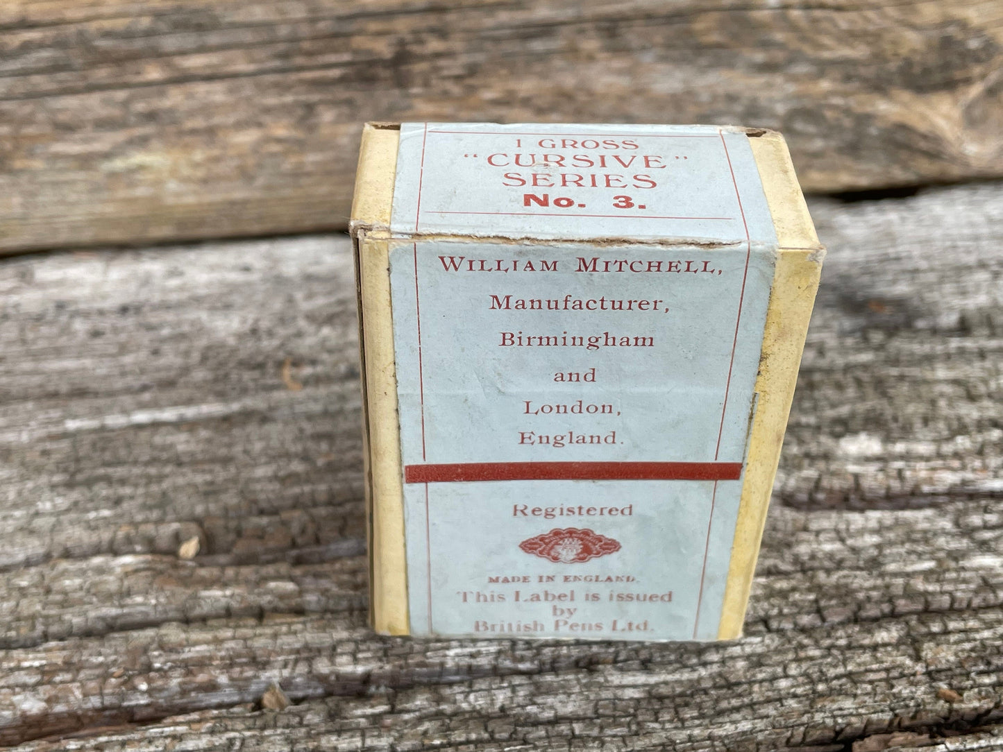 A Vintage Opened, Almost Full Box of Cursive Series Writing/Calligraphy Pens Nibs by William Mitchell's -L.C.C 23061 Size 3