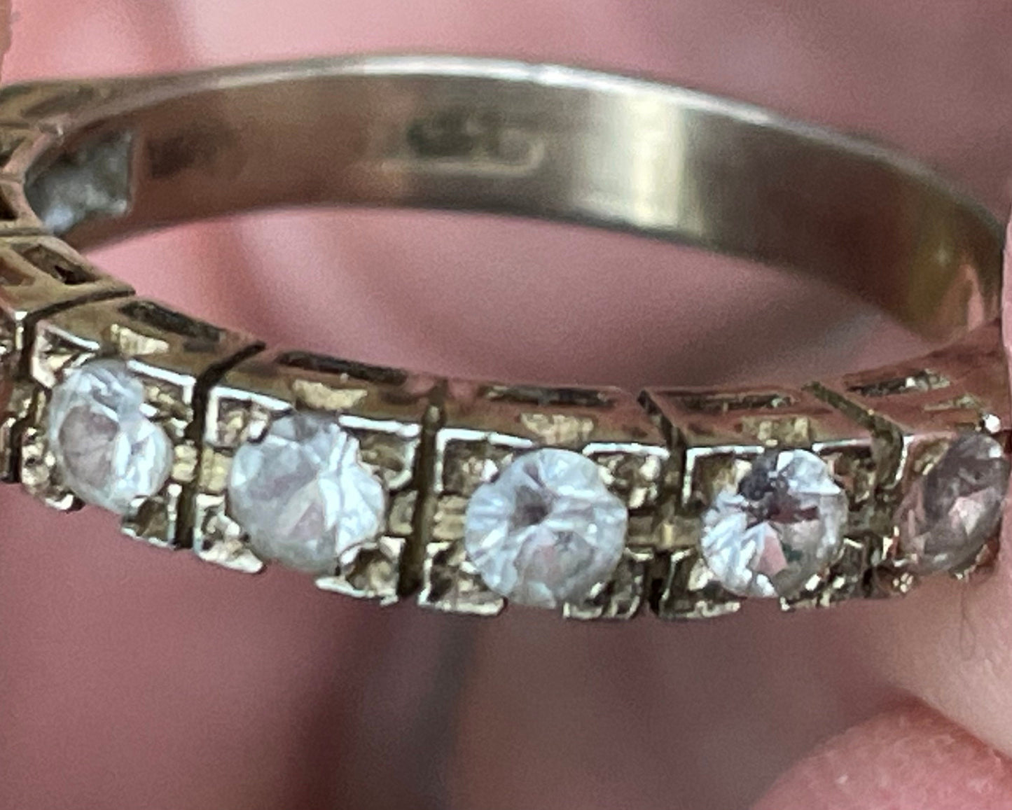 A Silver Dress Ring Internal Diameter 18mm