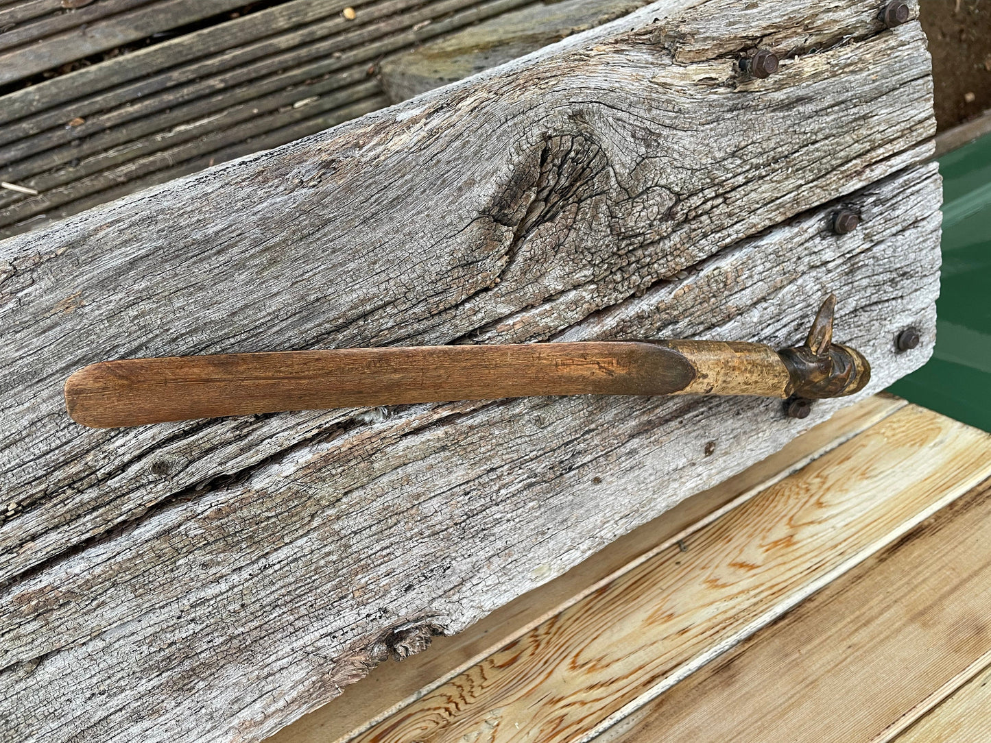 An Original Unique Hand Carved Piece of Folk Art in The Form of a Letter Opener 36cm Long c1910's