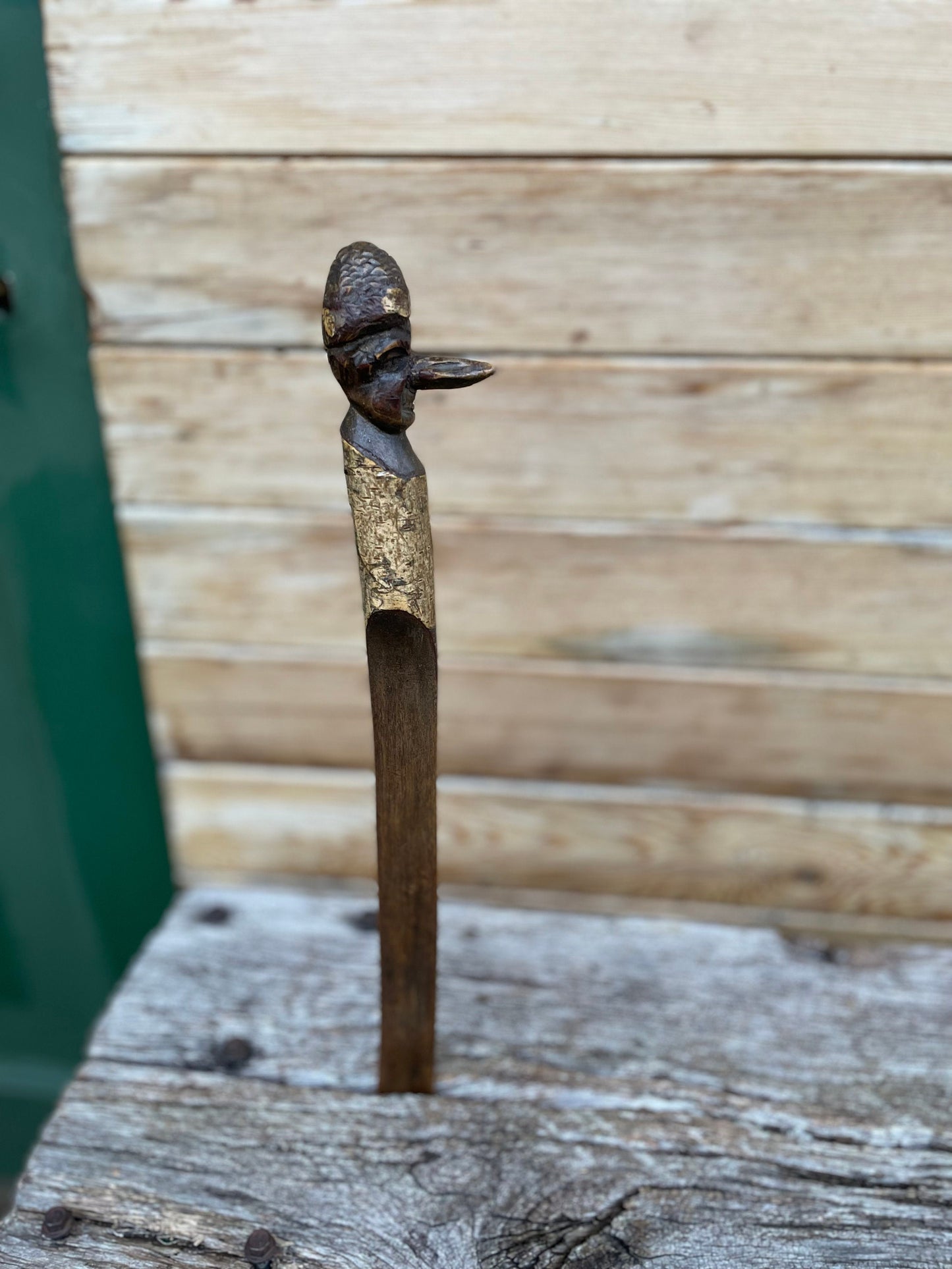 An Original Unique Hand Carved Piece of Folk Art in The Form of a Letter Opener 36cm Long c1910's